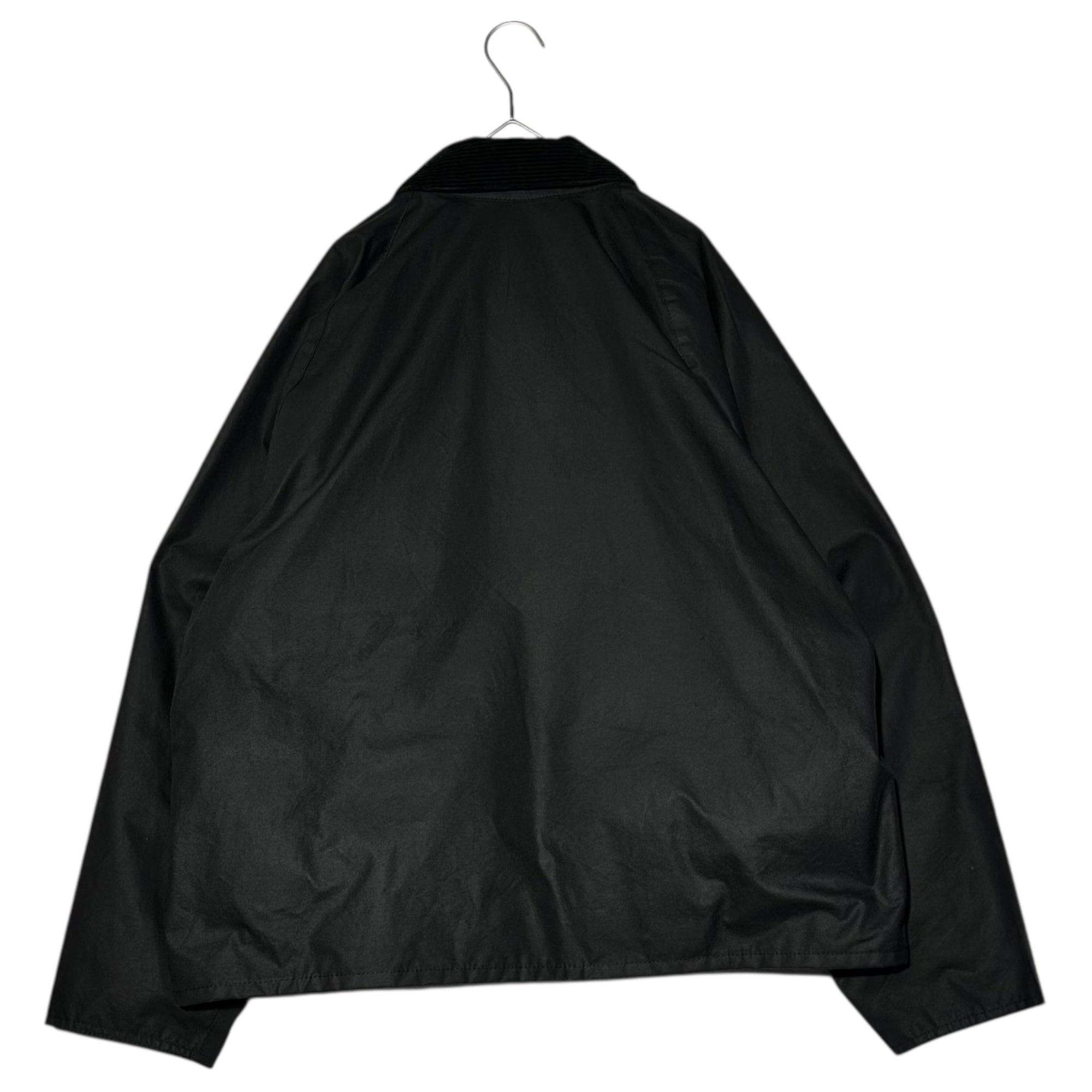 Barbour(バブアー) 24AW TRANSPORT トランスポート ワックス コットン ショート ブルゾン 242MWX1678 36(S程度) ブラック オイルド ジャケット ショート丈