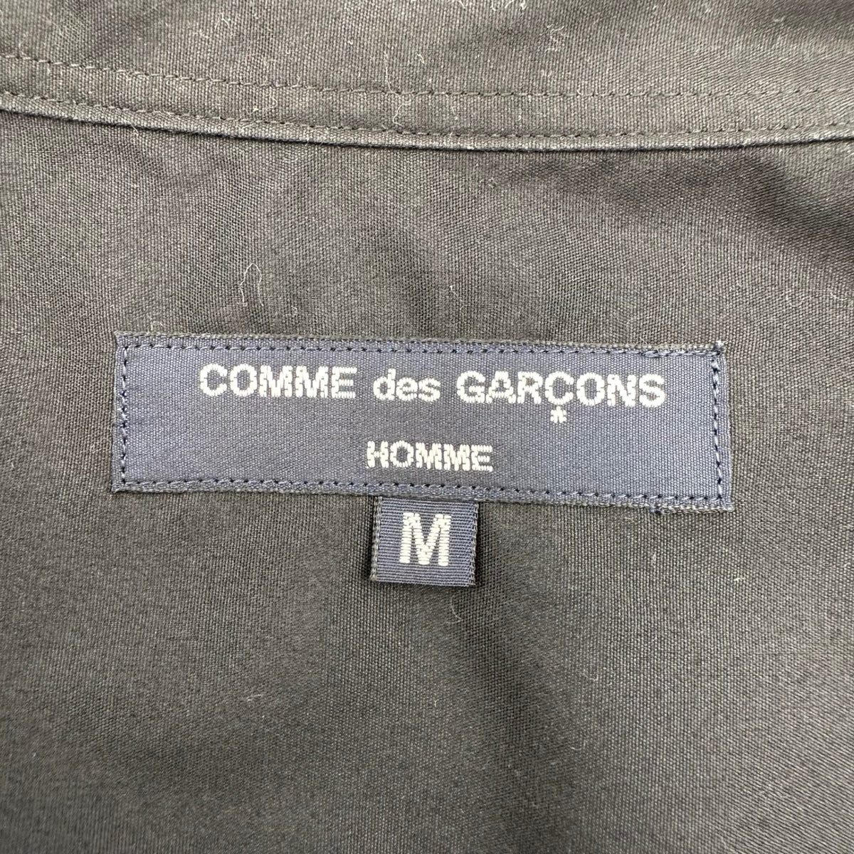COMME des GARCONS HOMME(コムデギャルソンオム) 2024SS S/S Regular-Collar Wide Shirt 半袖 レギュラー カラー ワイド シャツ HM-B103 M ブラック AD2023