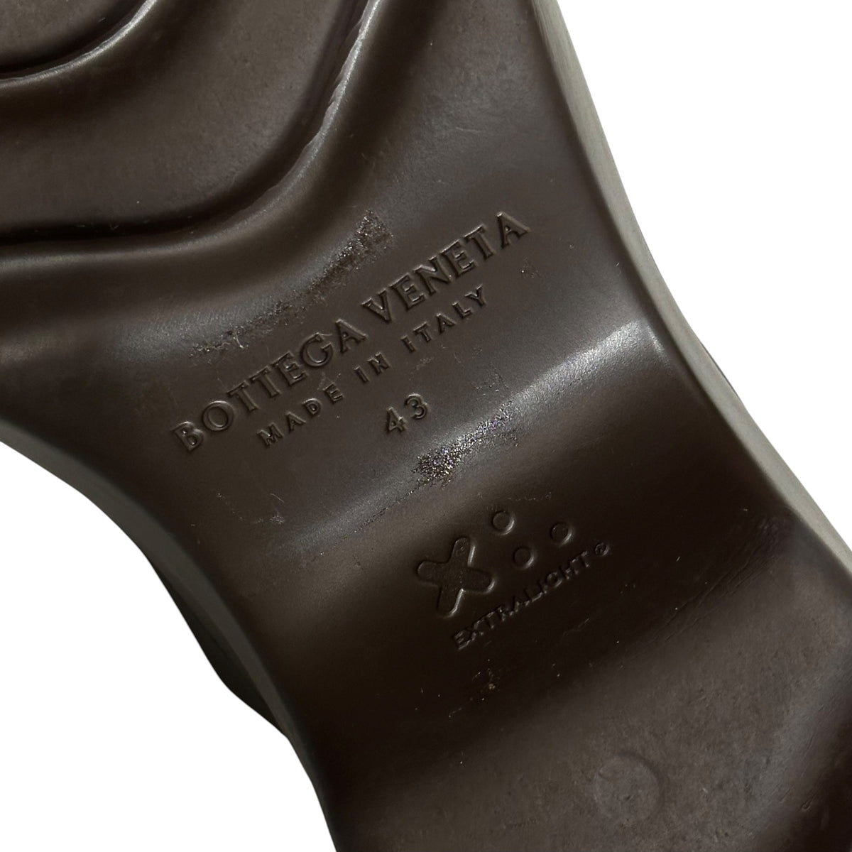 BOTTEGA VENETA(ボッテガヴェネタ) Rubber Flash Clog Sandals ラバー フラッシュ クロッグ サンダル 43 ブラウン