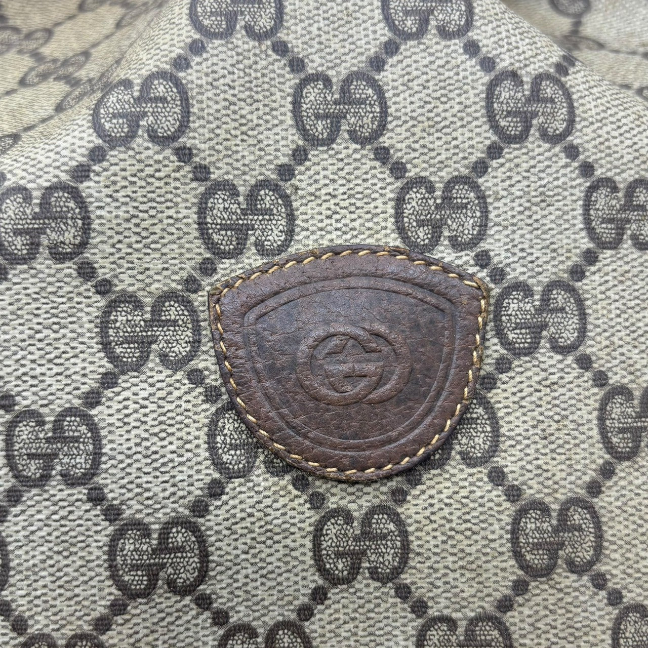 GUCCI(グッチ) Vintage Sherry Line Drawstring Shoulder Bag ヴィンテージ シェリーライン 巾着 ショルダー バッグ 001.084.0850 ベージュ