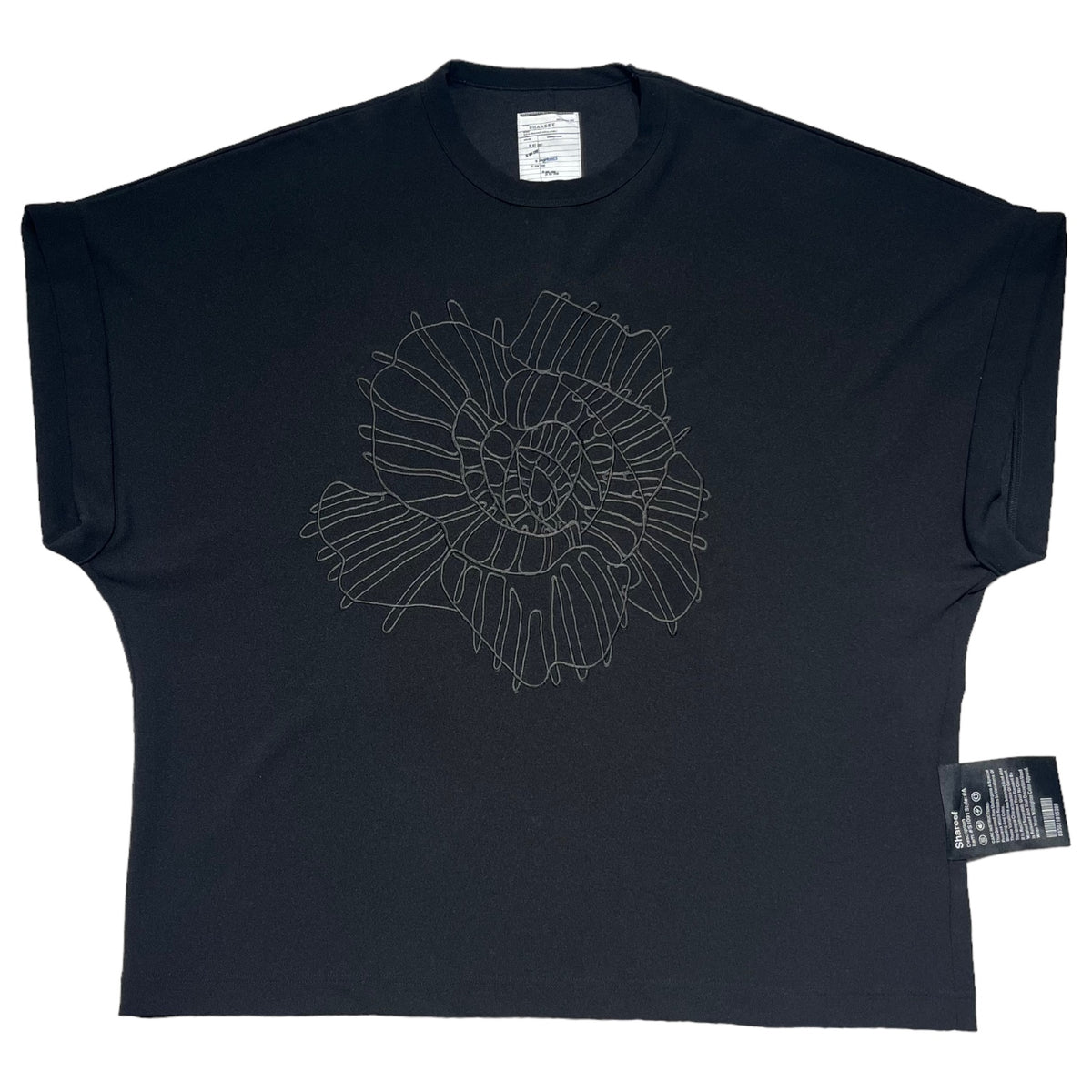 SHAREEF(シャリーフ) 21SS EX.ABSTRACT FLOWERemb. GERORGETTE S/S TEE 
