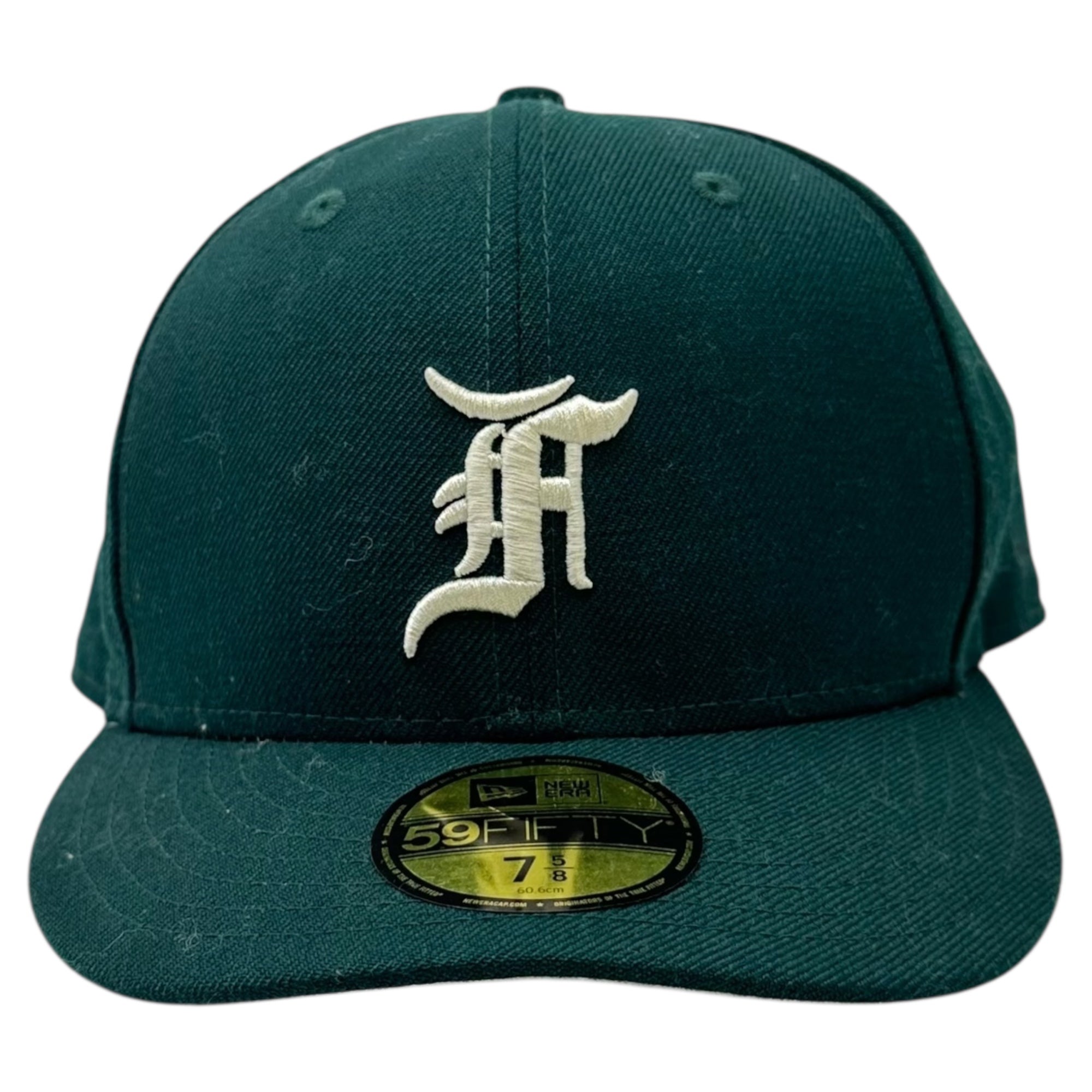 NEW ERA×ESSENTIALS(ニューエラ×エッセンシャルズ) 59FIFTY F LOGO Fitted Cap コラボ ロゴ ベースボール キャップ グリーン