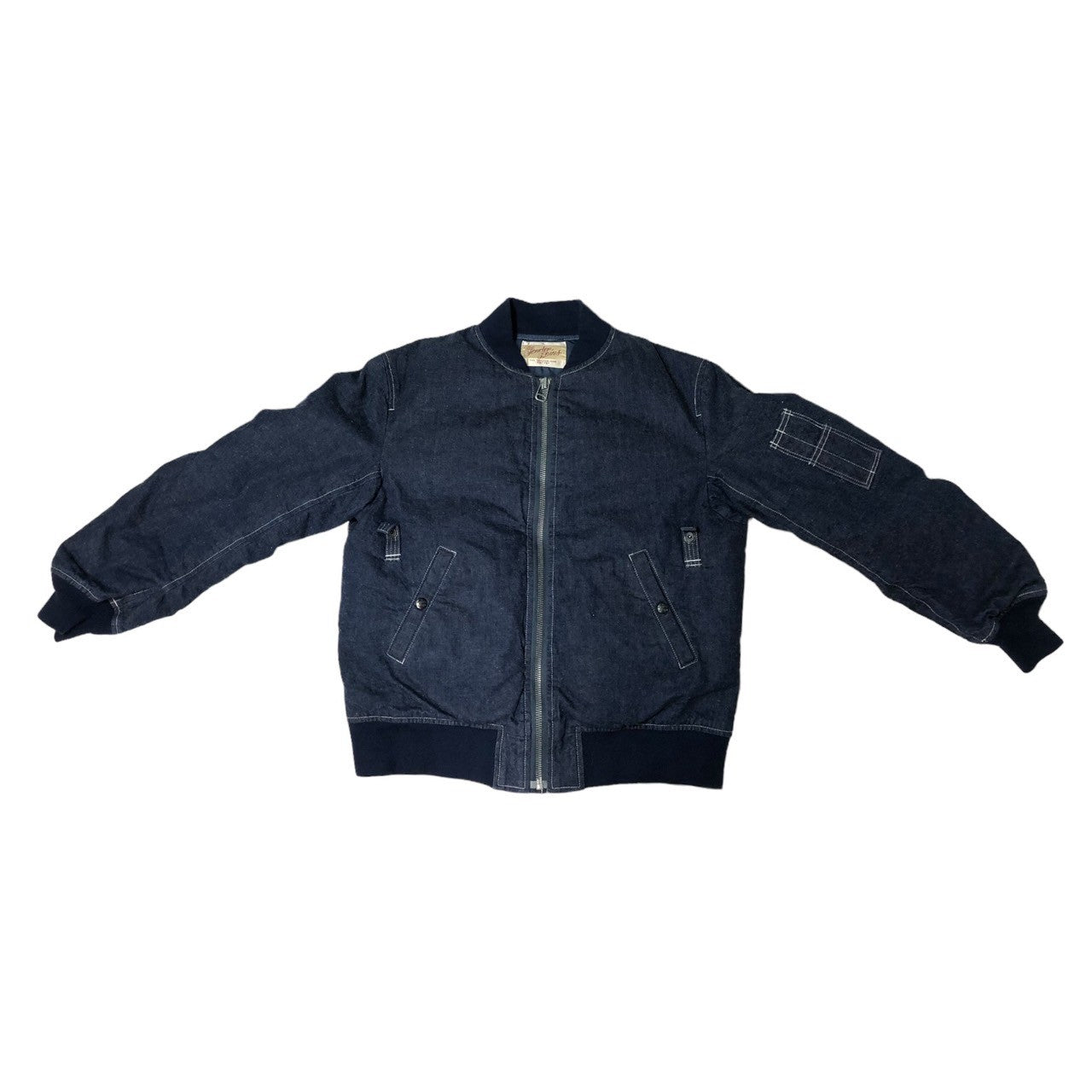 TENDERLOIN(テンダーロイン) 16A/W デニム MA-1 ダウン ジャケット (MA-1 DENIM) SIZE XS インディゴ