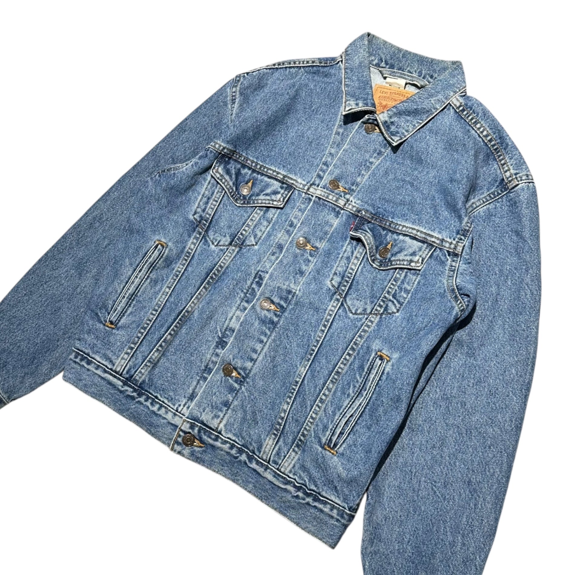 Levi's(リーバイス) 90's 70507 USA made Denim Trucker Jacket デニム トラッカー ジャケット 70507-0389 M ライトインディゴ USA製 ヴィンテージ 古着