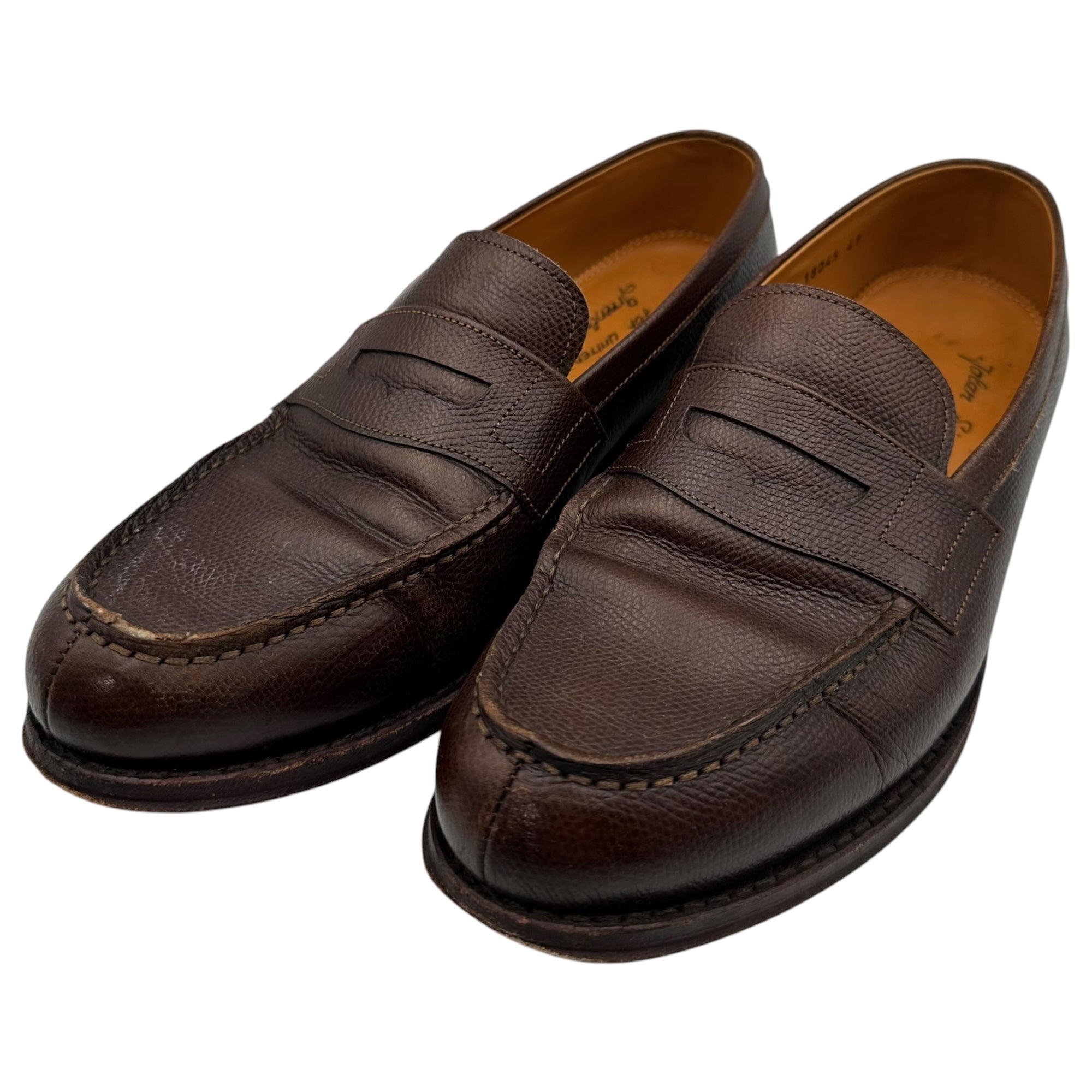 Jalan Sriwijaya(ジャランスリワヤ) Coin loafer - Grain Leatherコインローファー グレイン レザー 98589 41(26.5cm) ブラウン 革靴