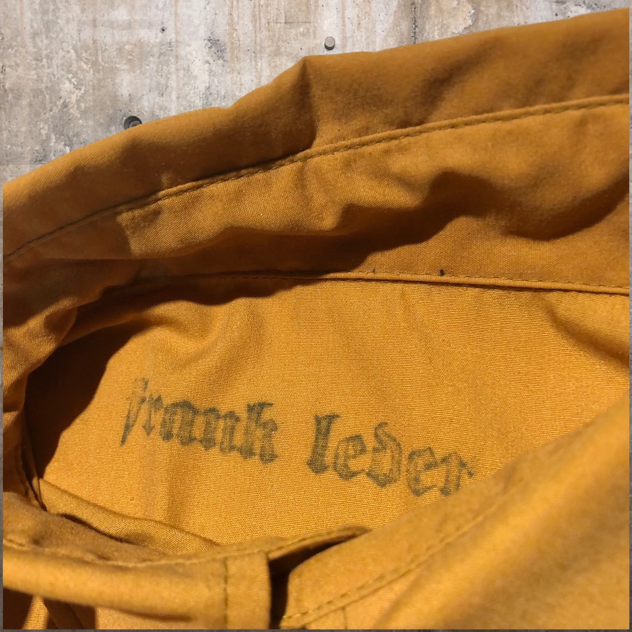 FRANK LEDER(フランクリーダー) ドローコードプルオーバーシャツ 0216025 2 イエロー