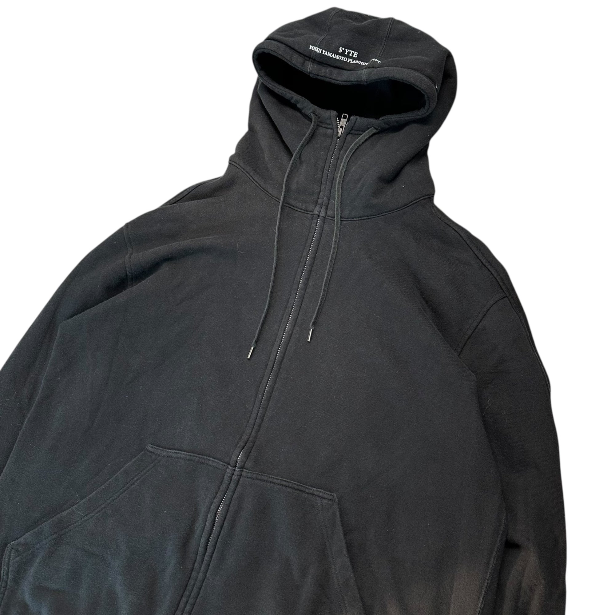 s'yte(サイト) Rose & Spider Back Print Zip-Up Hoodie 薔薇 & 蜘蛛 バックプリント ジップアップ パーカー UM-T27-019 3(L程度) ブラック×レッド×ホワイト ヨウジヤマモト