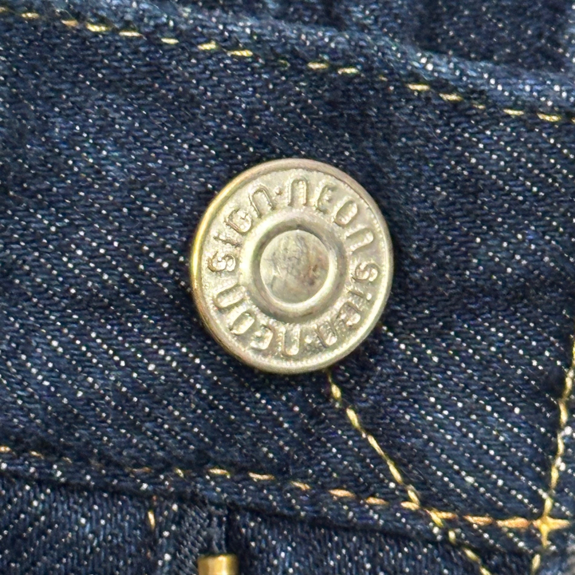 NEON SIGN(ネオンサイン) Wide denim slacks “One wash” ワイド デニム スラックス ワンウォッシュ N0344OW 46 インディゴ 12.5oz タック パンツ