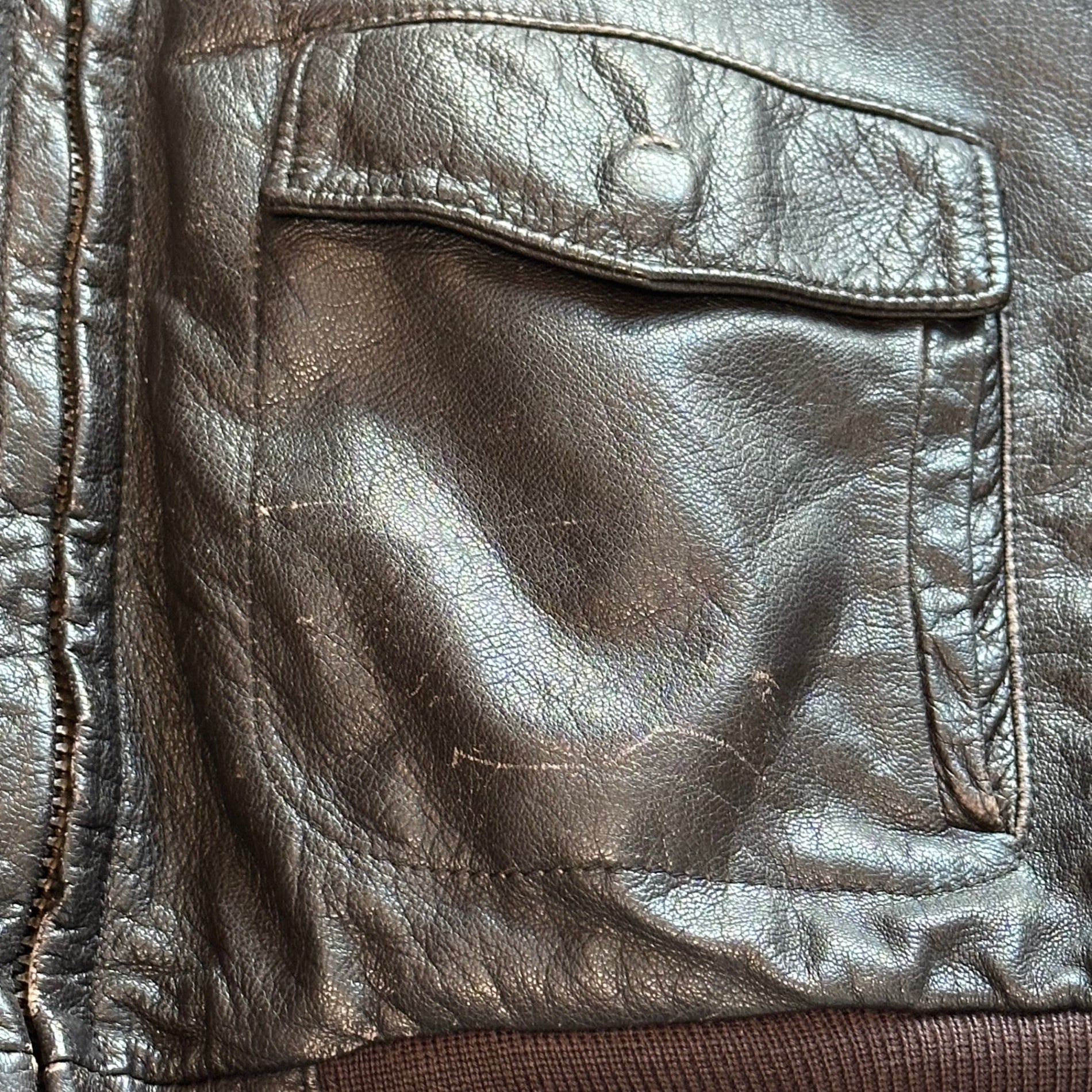 L.L.BEAN(エルエルビーン) 70's G-1 Flight Leather Jacket 70年代 フライト レザー ジャケット 40(L程度) ダークブラウン
