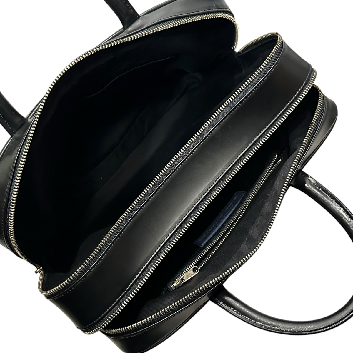 Katsuyuki Yoshida for COMME des GARCONS(カツユキヨシダフォーコムデギャルソン) 1990's~2000's Aoyama Original Steer Bag 青山オリジナル ステア バッグ ラージ 4 ブラック スクエア レザー ハンド トート ダブルジップ 初期型