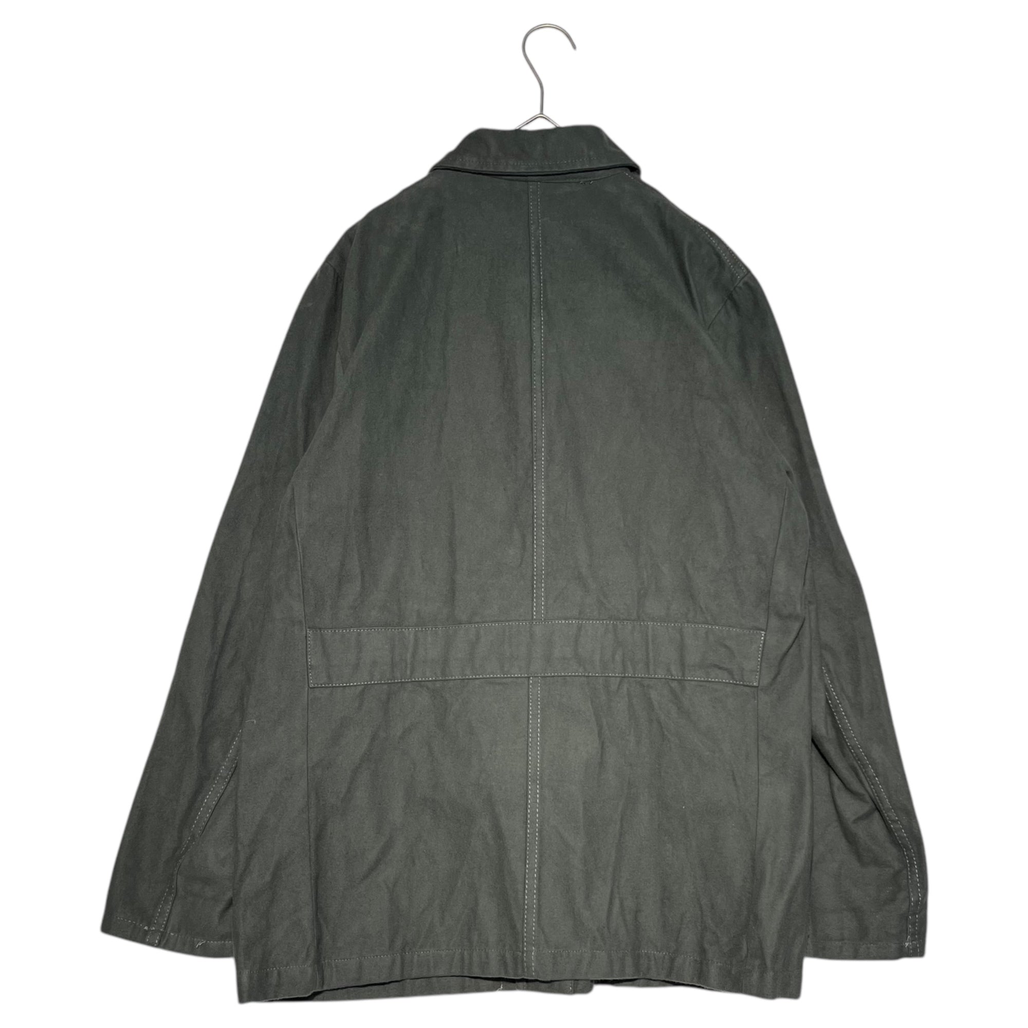 Euro vintage(ヨーロッパヴィンテージ) VINTAGE ansaldo trasporti spa moleskin jacket ヴィンテージ アンサルド 企業 モールスキン ジャケット 48(M) グレー イタリア鉄道装置製造販売業者 企業物