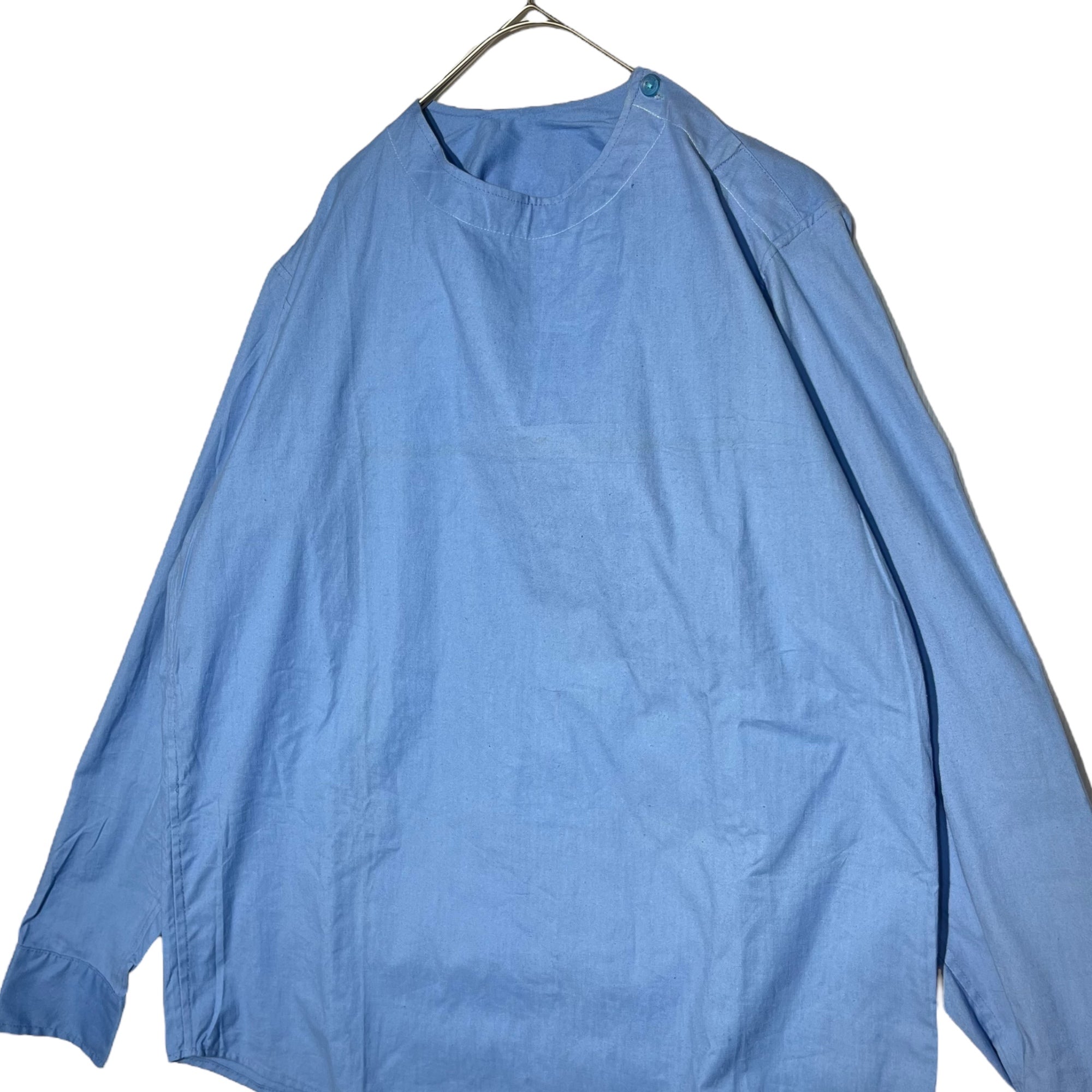 Rumania military(ルーマニア軍) Sleeping shirt スリーピング シャツ 50(L程度) スカイブルー 放出品 プルオーバー