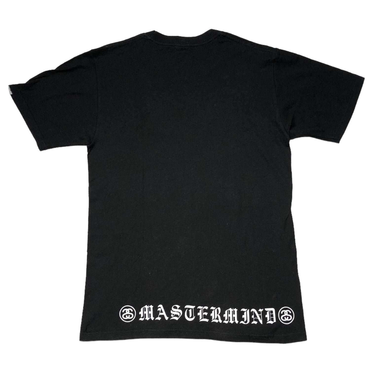 STUSSY(ステューシー) crossbone print t-shirt  クロスボーン プリント Tシャツ S ブラック×ホワイト