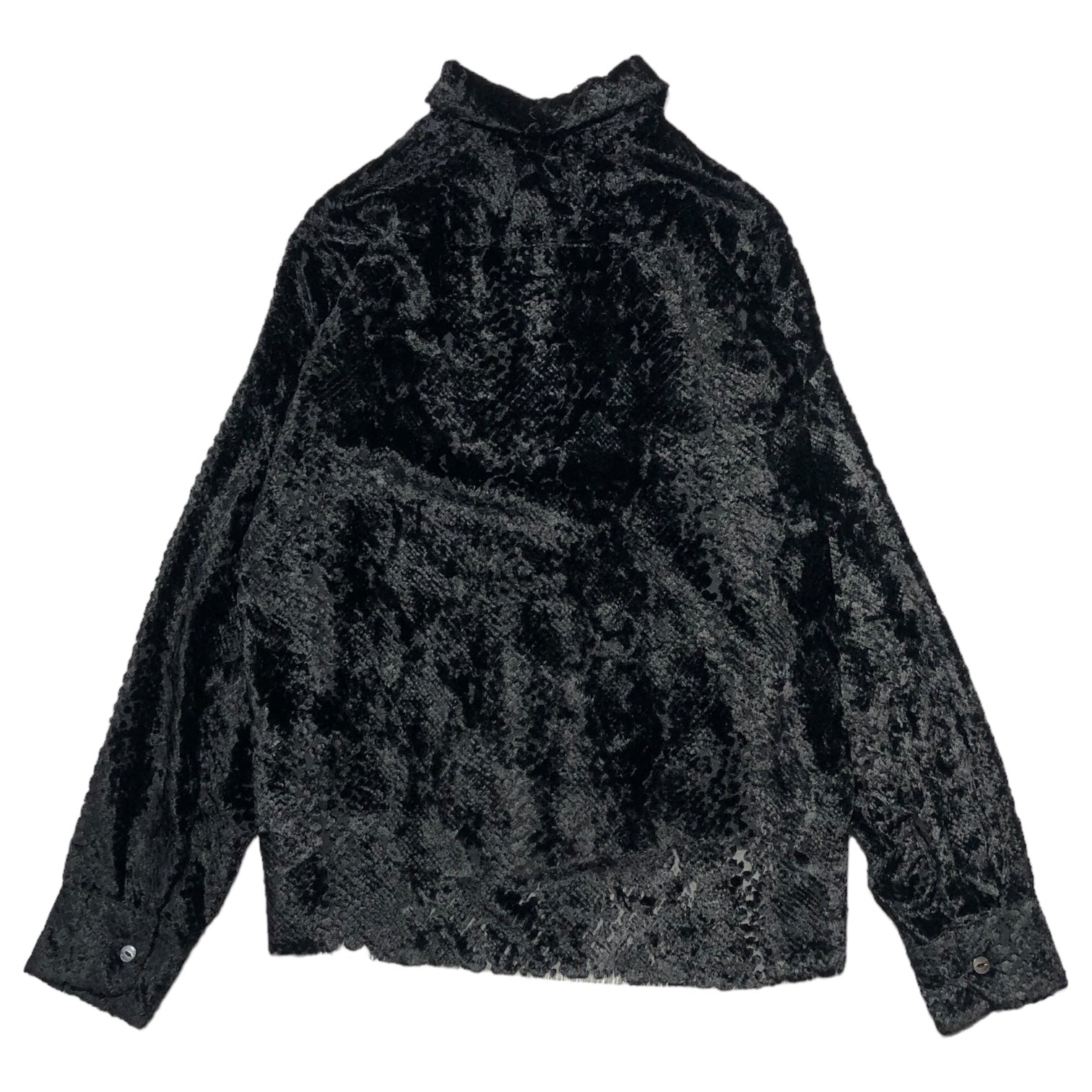 NEEDLES(ニードルズ) 21AW C.O.B.One-up Shirt Burnout Velvet レース ベロア オープンカラー