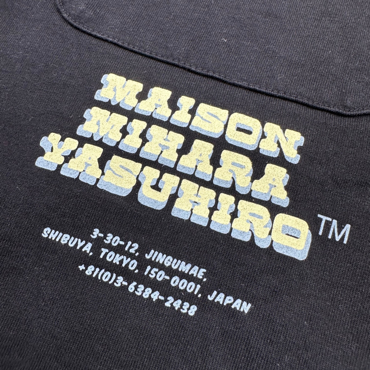 Maison MIHARA YASUHIRO(メゾンミハラヤスヒロ) 2023SS Homage Print T-Shirt オマージュ プリント Tシャツ A10TS691 52 ブラック