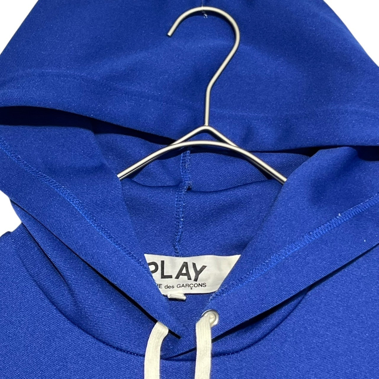 PLAY COMME des GARCONS(プレイコムデギャルソン) PLAY HOODED SWEATSHIRT RED HEART プレイ フーディ レッド ハート AZ-T174 L ブルー AD2012 プルオーバー パーカー ロゴ