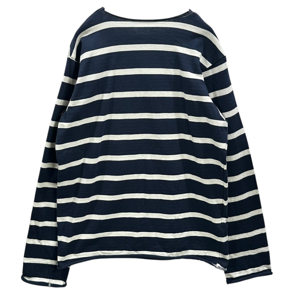 COMME des GARCONS COMME des GARCONS(コムデギャルソンコムデギャルソン) Chest-Adorned Border T-Shirt 胸装飾 ボーダー カットソー W5B033 FREE ネイビー×ホワイト フランス製