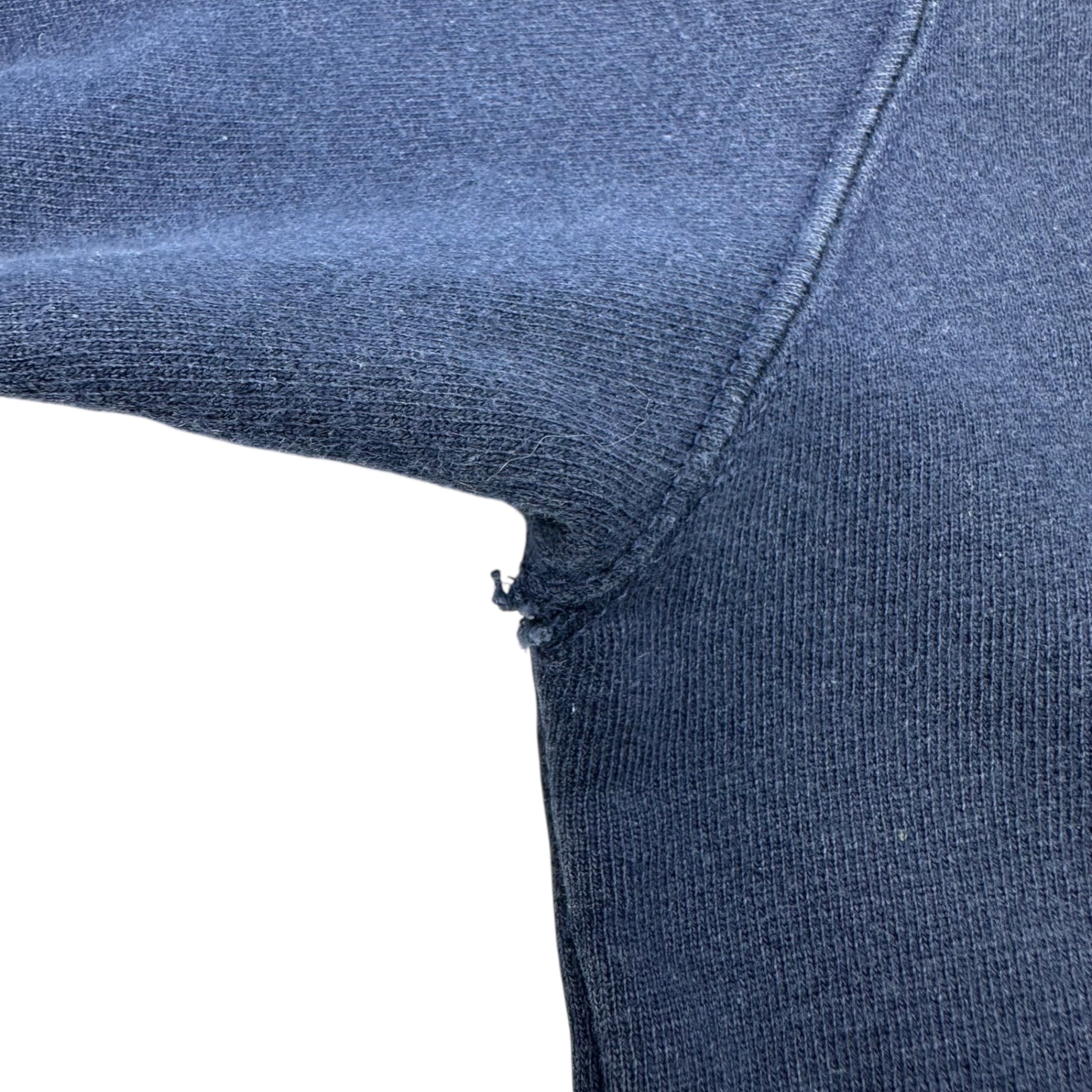 Champion(チャンピオン) 80's~90's USA made Logo Half Zip Sweatshirt ロゴ ハーフ ジップ スウェット XXL ネイビー 1986年～1990年代初頭 ヴィンテージ 青刺繍タグ中期