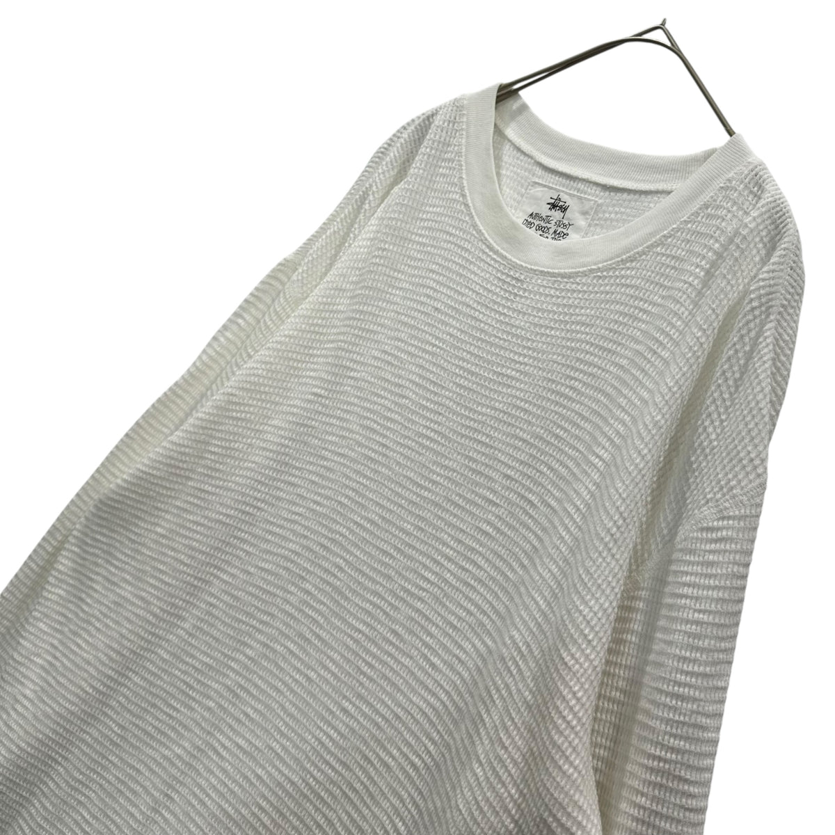STUSSY(ステューシー) 2026SS Pigment Dyed LS Thermal ピグメントダイ サーマル 1140396 S ホワイト 長袖 カットソー