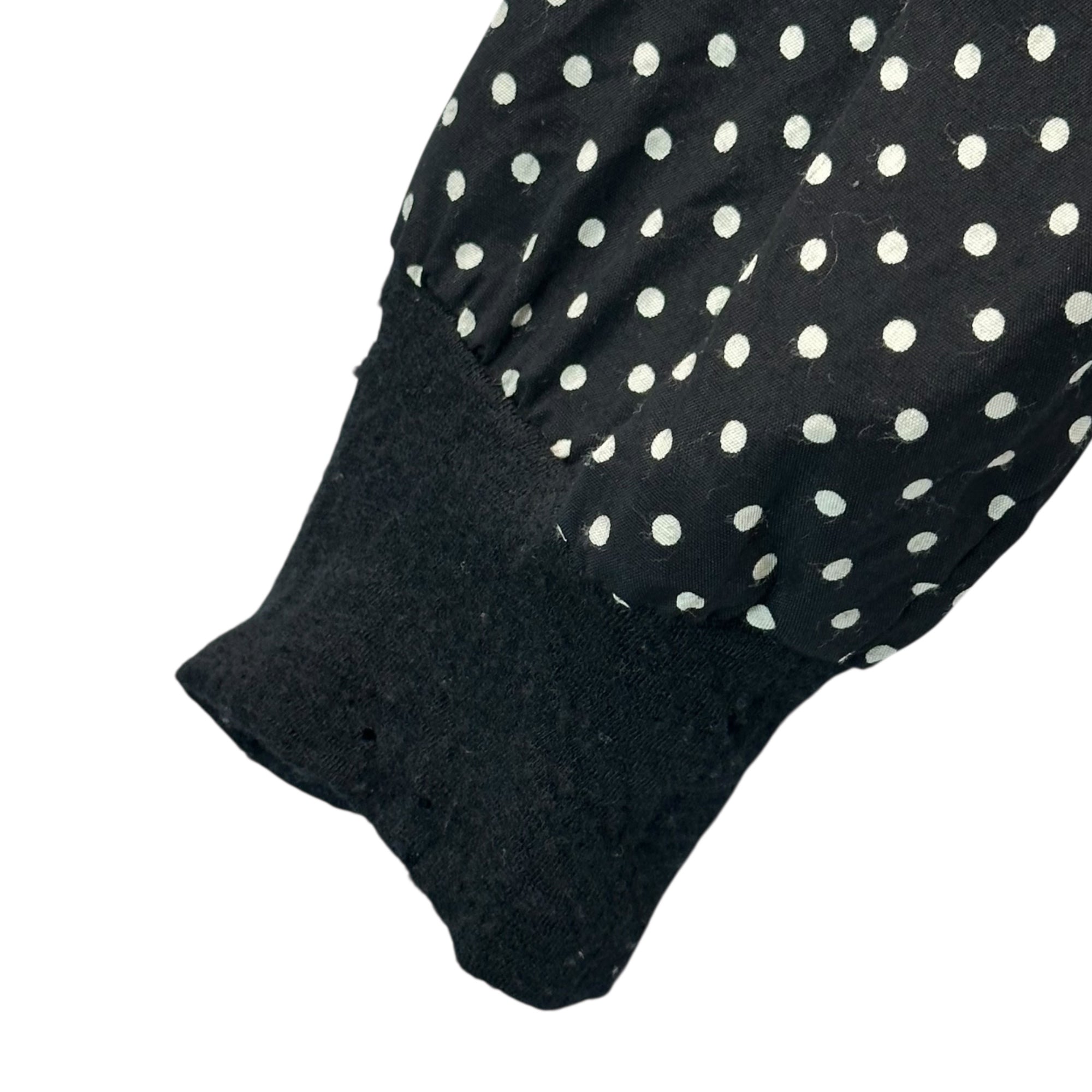 TAO COMME des GARCONS(タオコムデギャルソン) 07AW Polka Dot Zip-Up Rayon Track Jacket ドット ジップアップ レーヨン トラック ジャケット 3T-B010 S ブラック×ホワイト AD2007