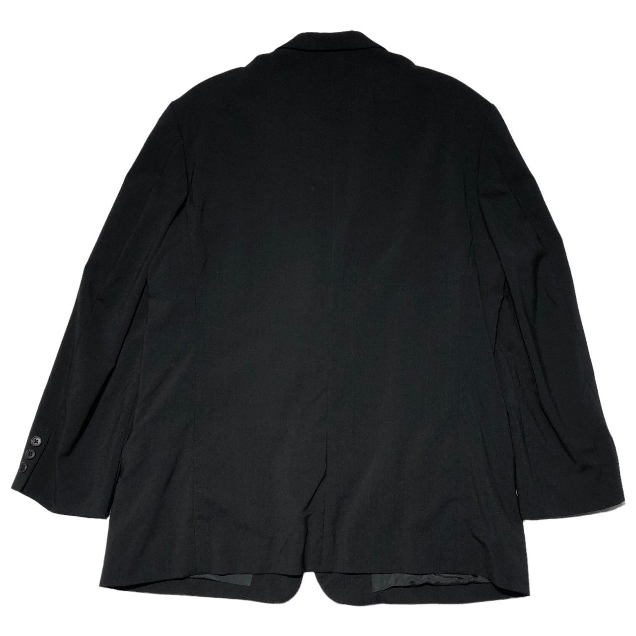 Y's for men(ワイズフォーメン) 93SS wool gabardine set up suit ウール ギャバジン セット アップ スーツ MO-J06-103 MO-P04-103 S ブラック ワイド シルエット パンツ テーラード ジャケット