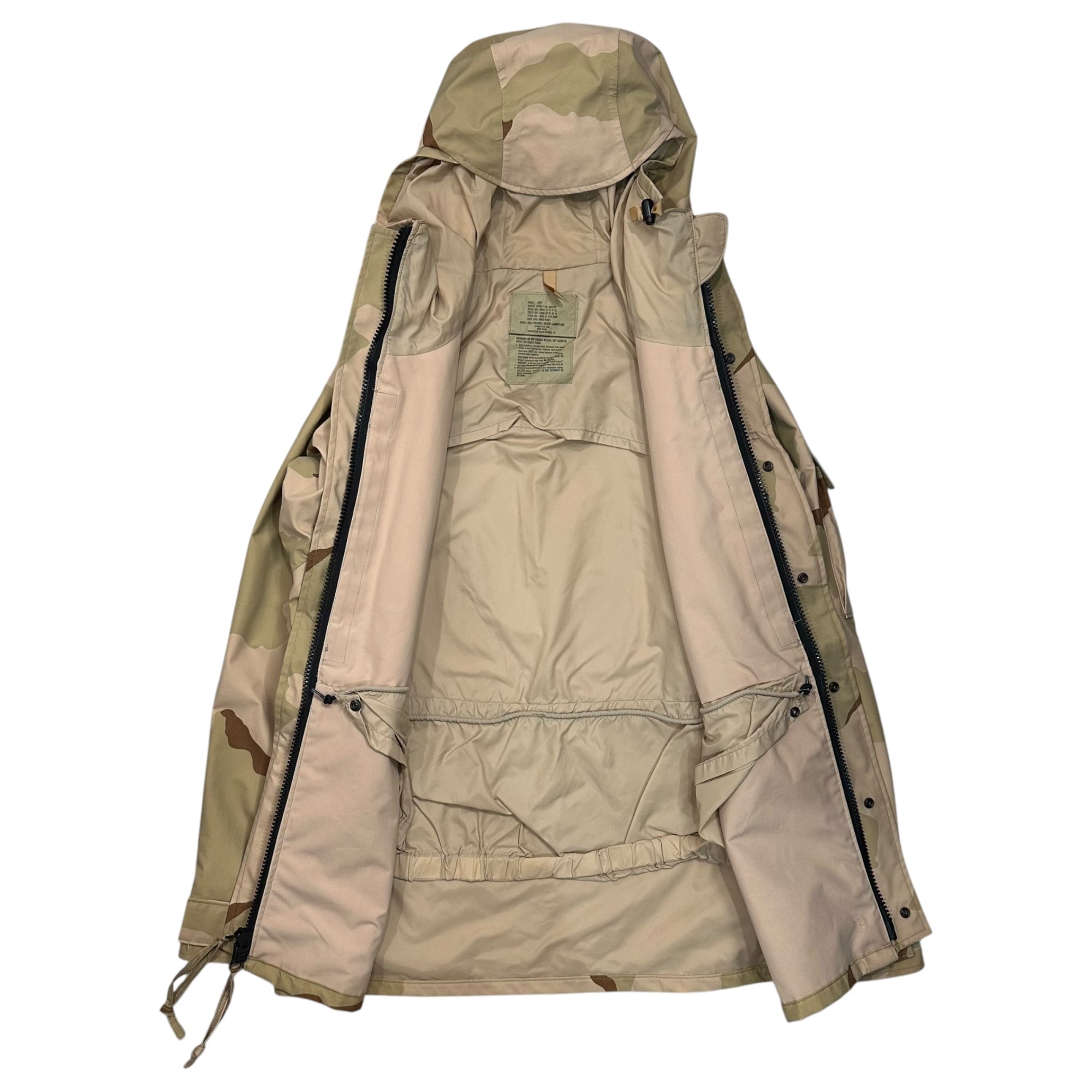 US ARMY(アメリカ軍) 2004's Gore-Tex Desert Camo Mountain Parka ゴアテックス デザートカモ マウンテンパーカー SP0100-04-C-4195 SMALL-LONG ベージュ×ブラウン×カーキ 著名人着用