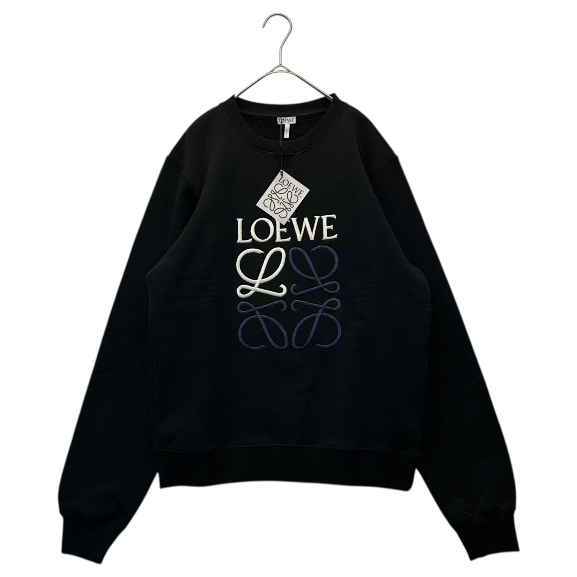 LOEWE(ロエベ) Anagram Logo Cotton Sweatshirt アナグラム ロゴ スウェット M ブラック
