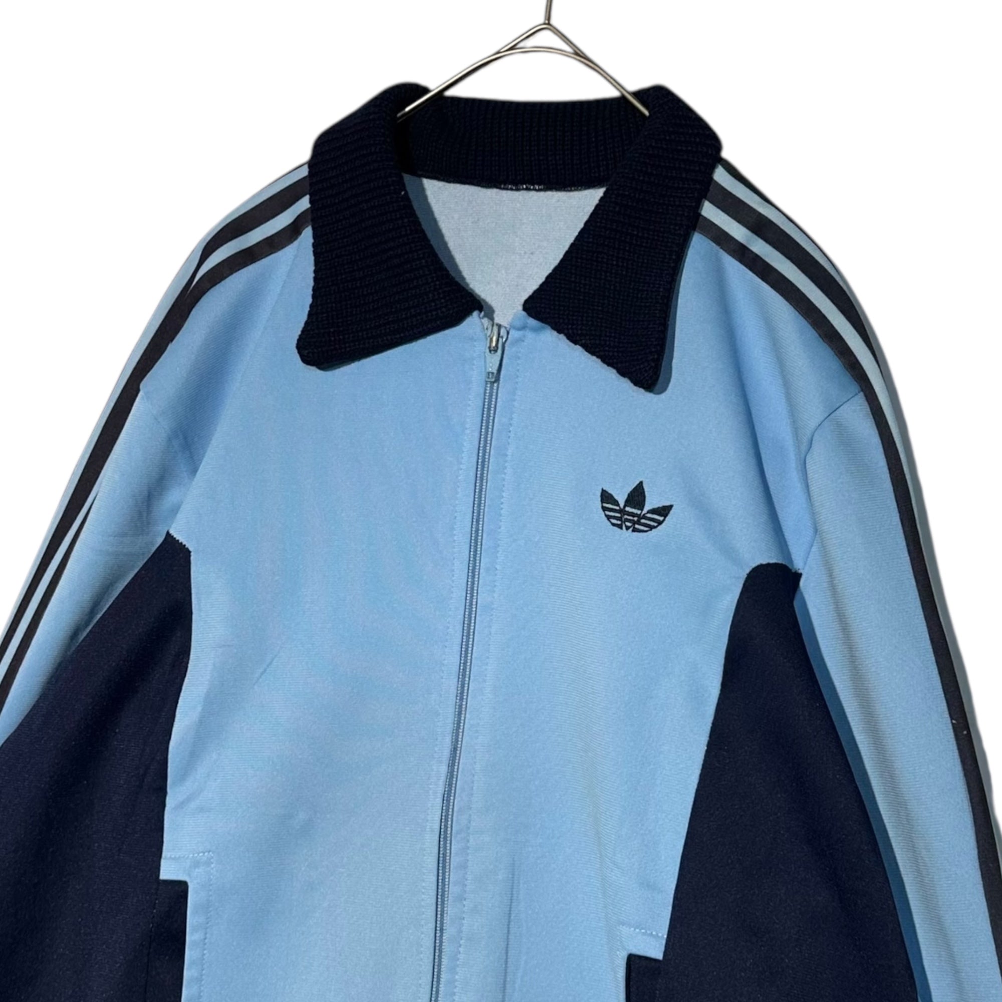 adidas(アディダス) 70's French-made vintage zip-up track jacket 70年代 フランス メイド ヴィンテージ ジップアップ トラック ブルゾン  ブルー