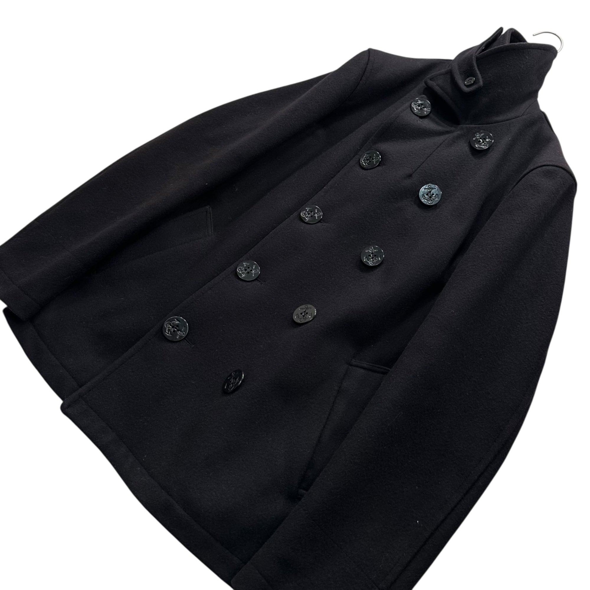 COMME des GARCONS HOMME × Gloverall(コムデギャルソンオム × グローバーオール) 15AW Collaboration Pea Coat コラボ ピーコート HP-C004 XS ブラック AD2015