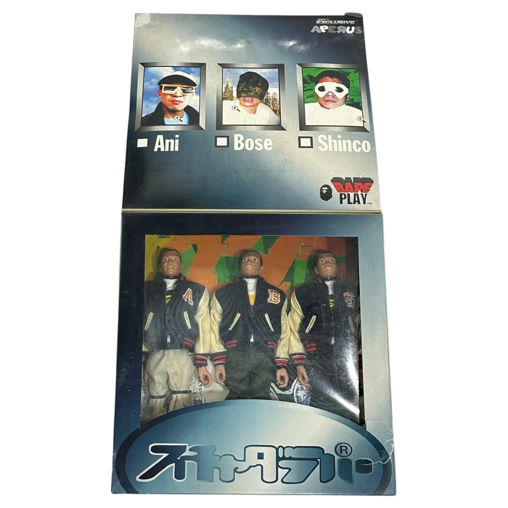 BAPE×MEDICOM TOY(ベイプ×メディコムトイ) Schadaraparr A BATHING APE Collaboration 12-inch figure スチャダラパー エイプ コラボレーション 12インチフィギュア マルチカラー コレクターズアイテム
