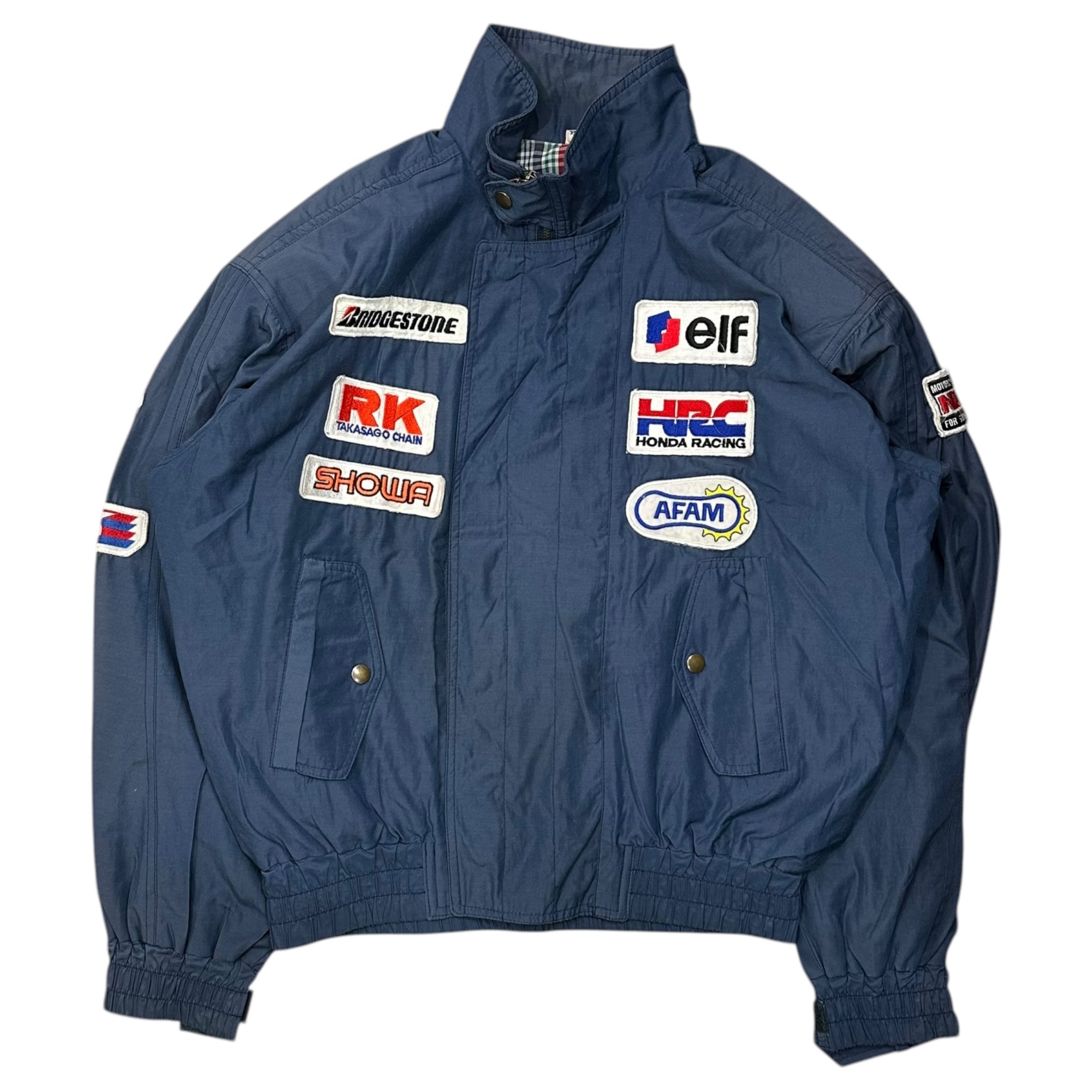 HONDA(ホンダ) 90's Vintage Patch Single Blouson 90年代 ヴィンテージ パッチ シングル ブルゾン L ネイビー