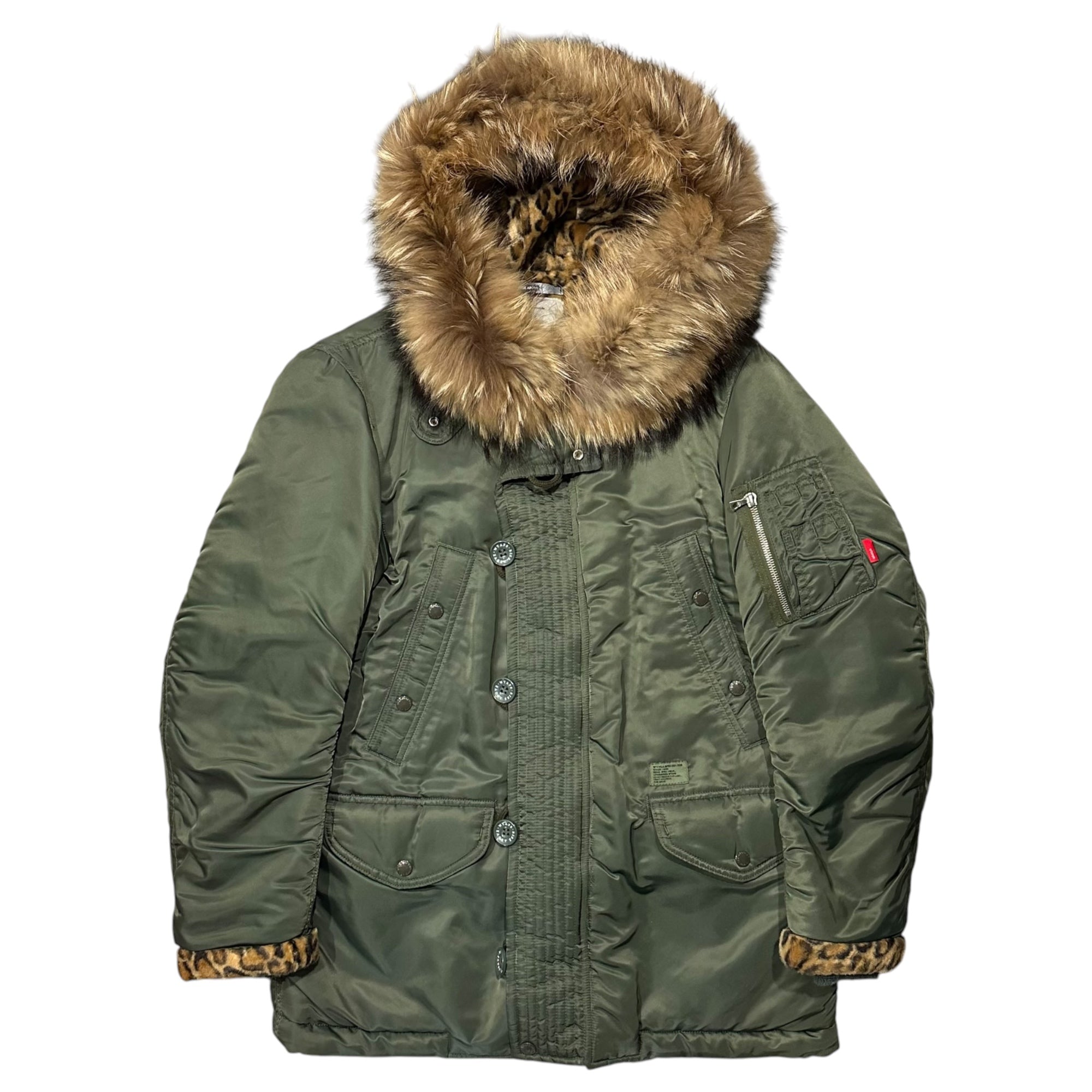 WTAPS(ダブルタップス) 10AW N-3B JACKET FIELD NYLON TWILL ファー ミリタリー ジャケット 102GWDT-JKM04 M カーキ ROKUDENASHI期 レオパード