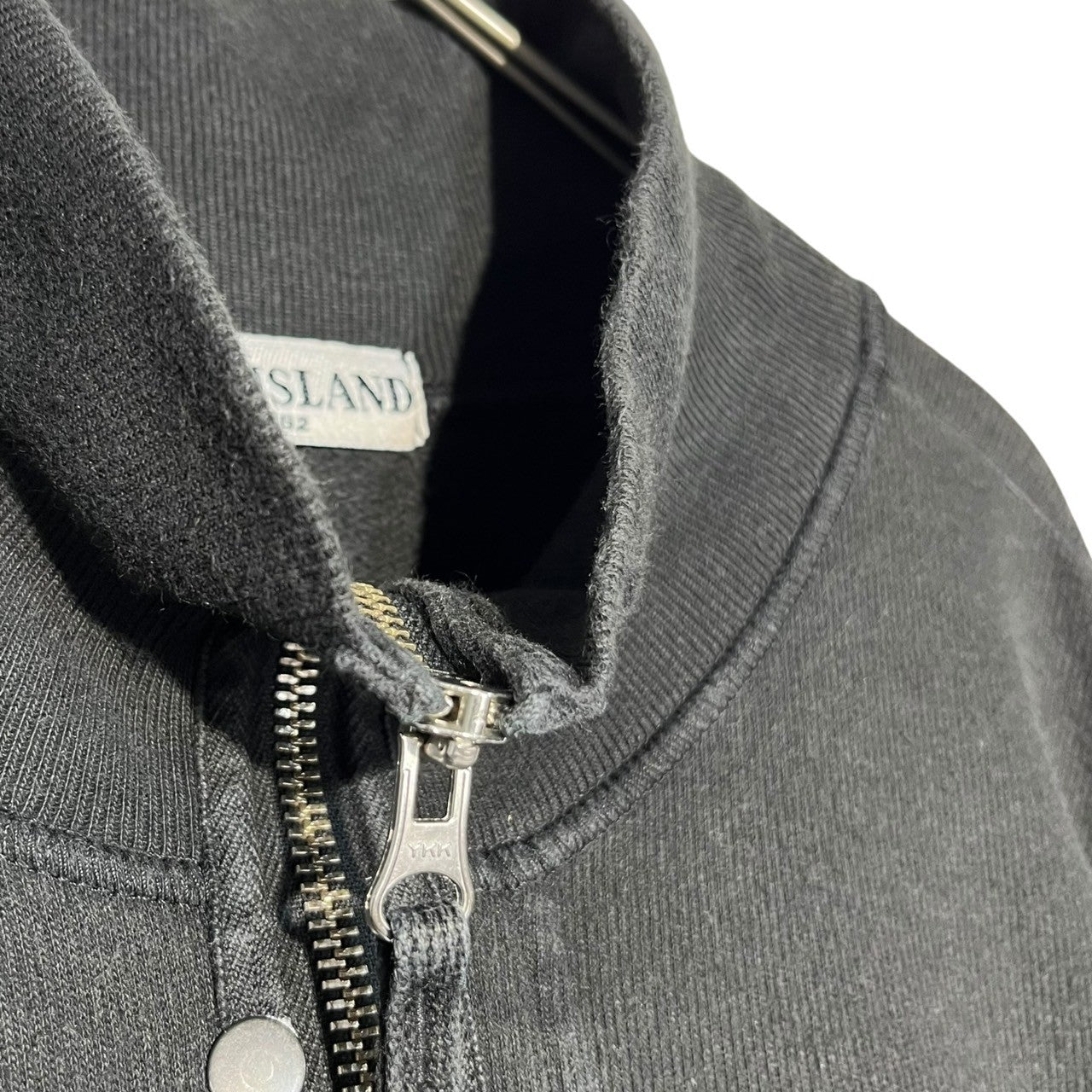 STONE ISLAND(ストーンアイランド) 08SS Half zip sweatshirt ハーフ ジップ スウェット 48155A18 L ブラック 00's 長袖 カットソー 薄手