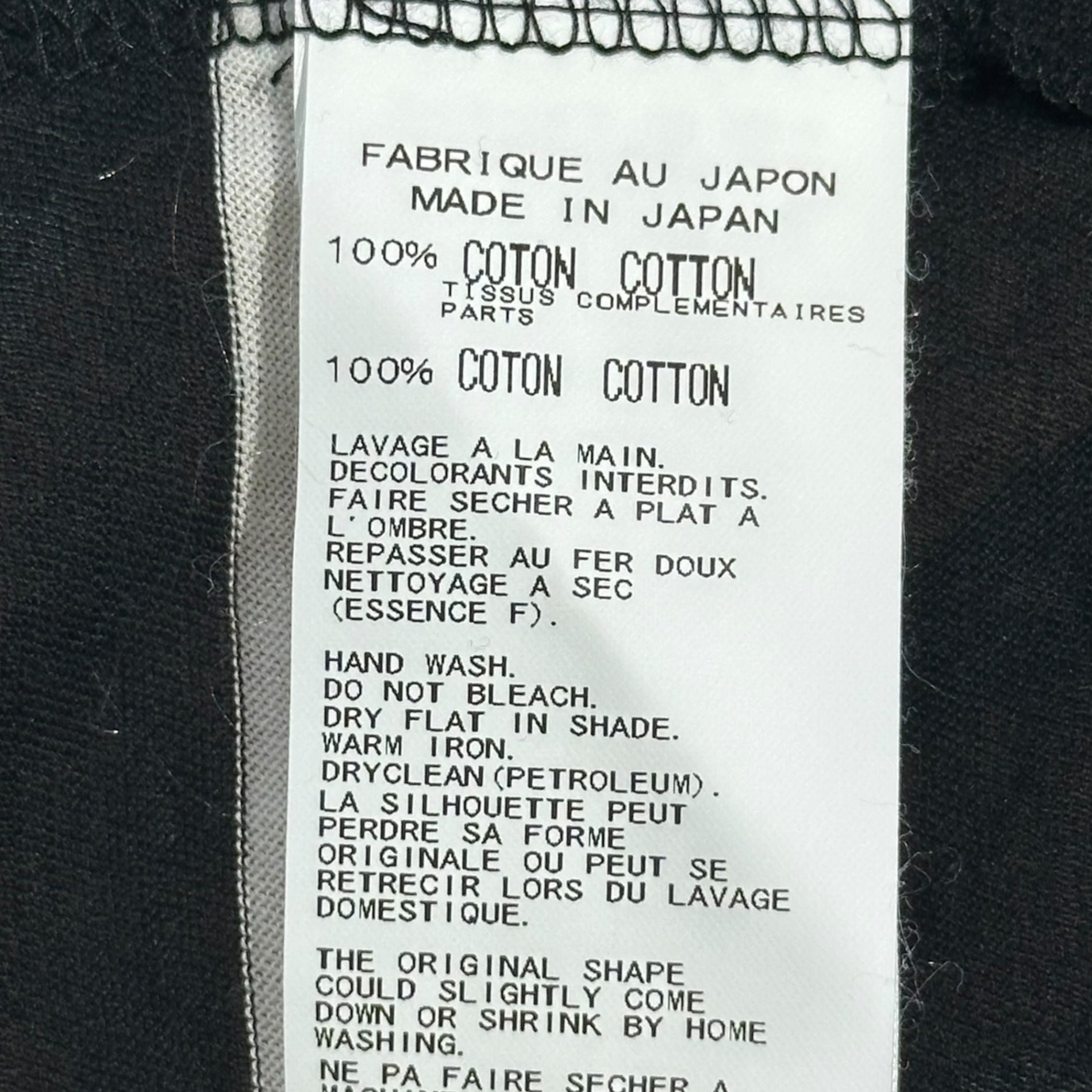 YOHJI YAMAMOTO POUR HOMME(ヨウジヤマモトプールオム) 10SS Asymmetrical Docking Border L/S Tee アシンメトリー ドッキング ボーダー 長袖 カットソー HJ-T16-855 3(M程度) ホワイト×ブラック Tシャツ