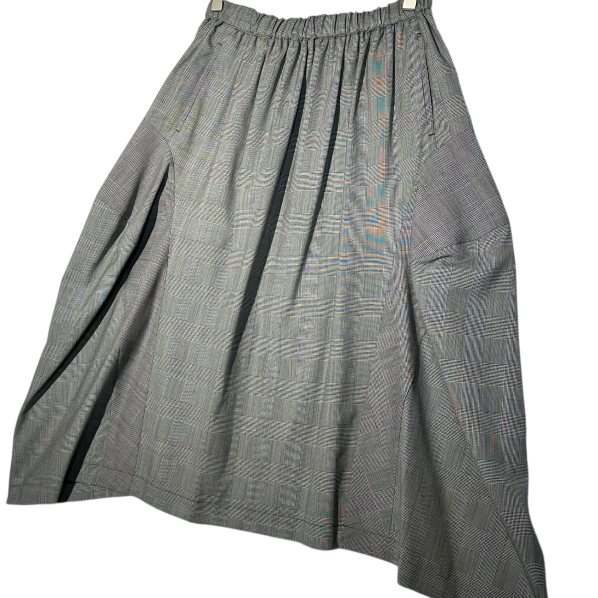 COMME des GARCONS COMME des GARCONS(コムデギャルソンコムデギャルソン) 19SS Glen Check Balloon Silhouette Skirt グレンチェック バルーン シルエット スカート RC-S014 S グレー AD2018