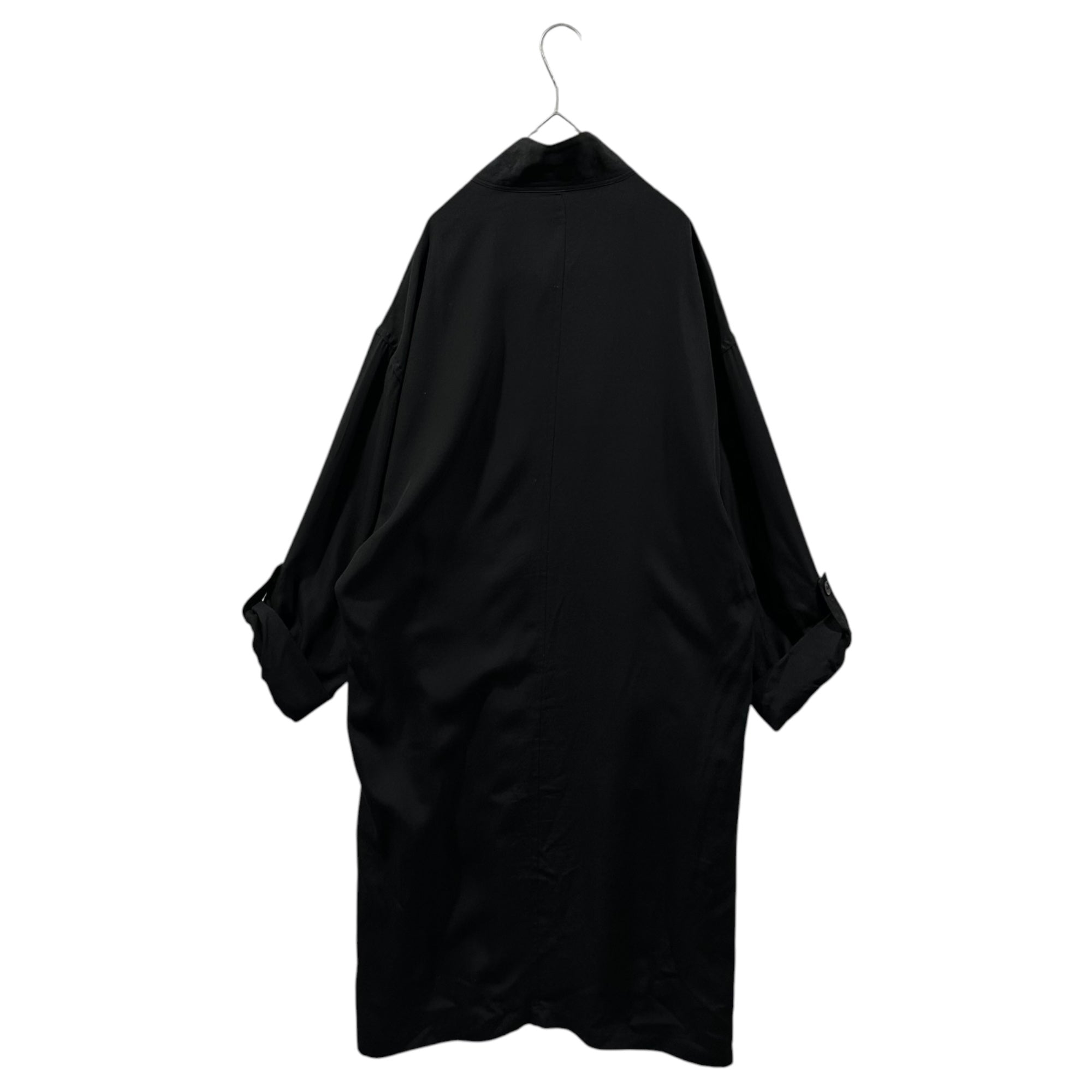 YOHJI YAMAMOTO POUR HOMME(ヨウジヤマモトプールオム) 2023SS TENCEL POPLIN SHIRT-STYLE COAT テンセル ポプリン シャツ スタイル コート HZ-B31-220 1(S程度) ブラック