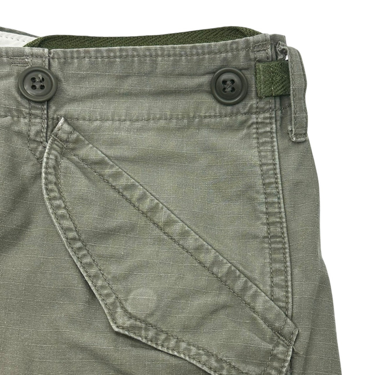 VISVIM(ビズビム/ヴィズヴィム) Ripstop cargo shorts リップストップ カーゴ ショーツ M カーキ ハーフ ショート パンツ