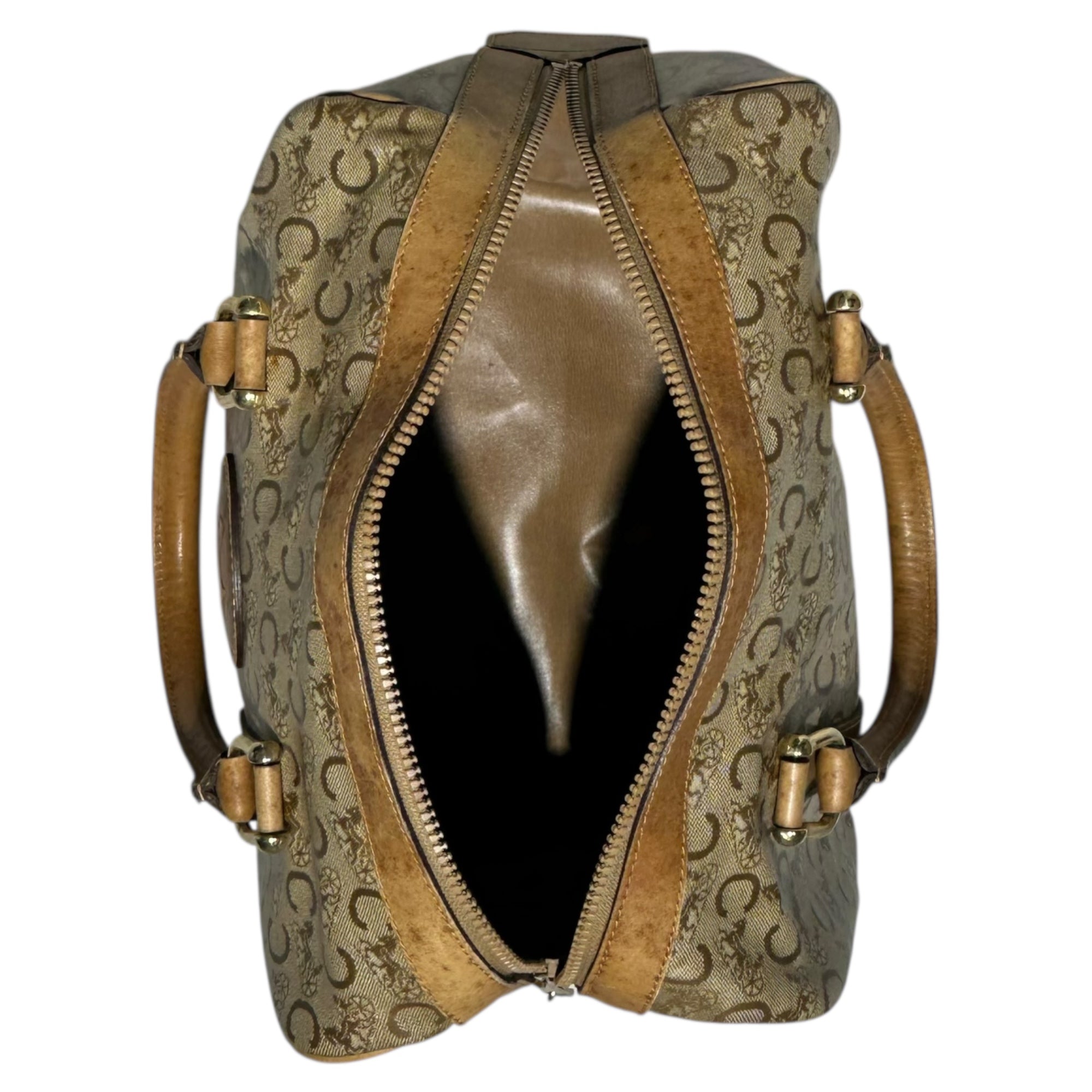 CELINE(セリーヌ) C Macadam Handbag C マカダム ハンド バッグ ベージュ ヴィンテージ OLD オールド ミニ ボストン