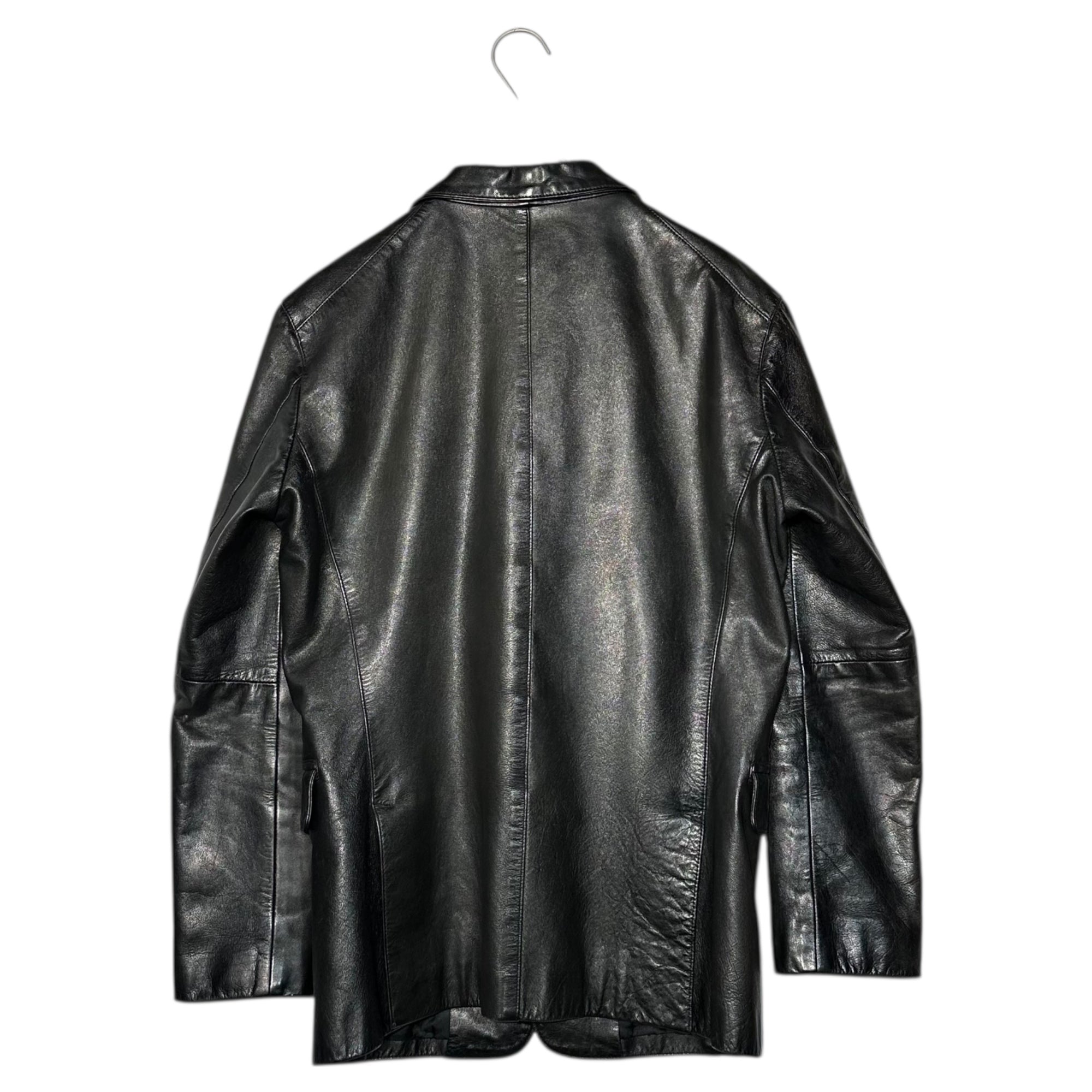 MEN'S TENORAS(ティノラス) HORSE LEATHER 3B TAILORED JACKET ホース レザー 3B テーラード ジャケット M ブラック 馬革 Y'2 LEATHER ワイツーレザー