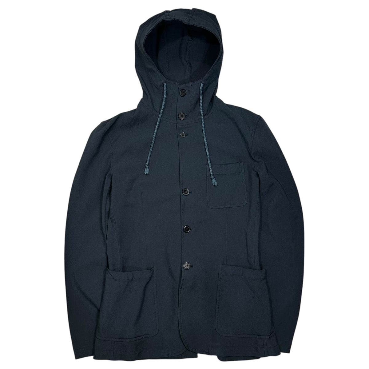 COMME des GARCONS SHIRT(コムデギャルソンシャツ) Dye-Finished Ester Hooded Jacket 製品染め エステル フーデッド ジャケット S19126 L ネイビー フランス製