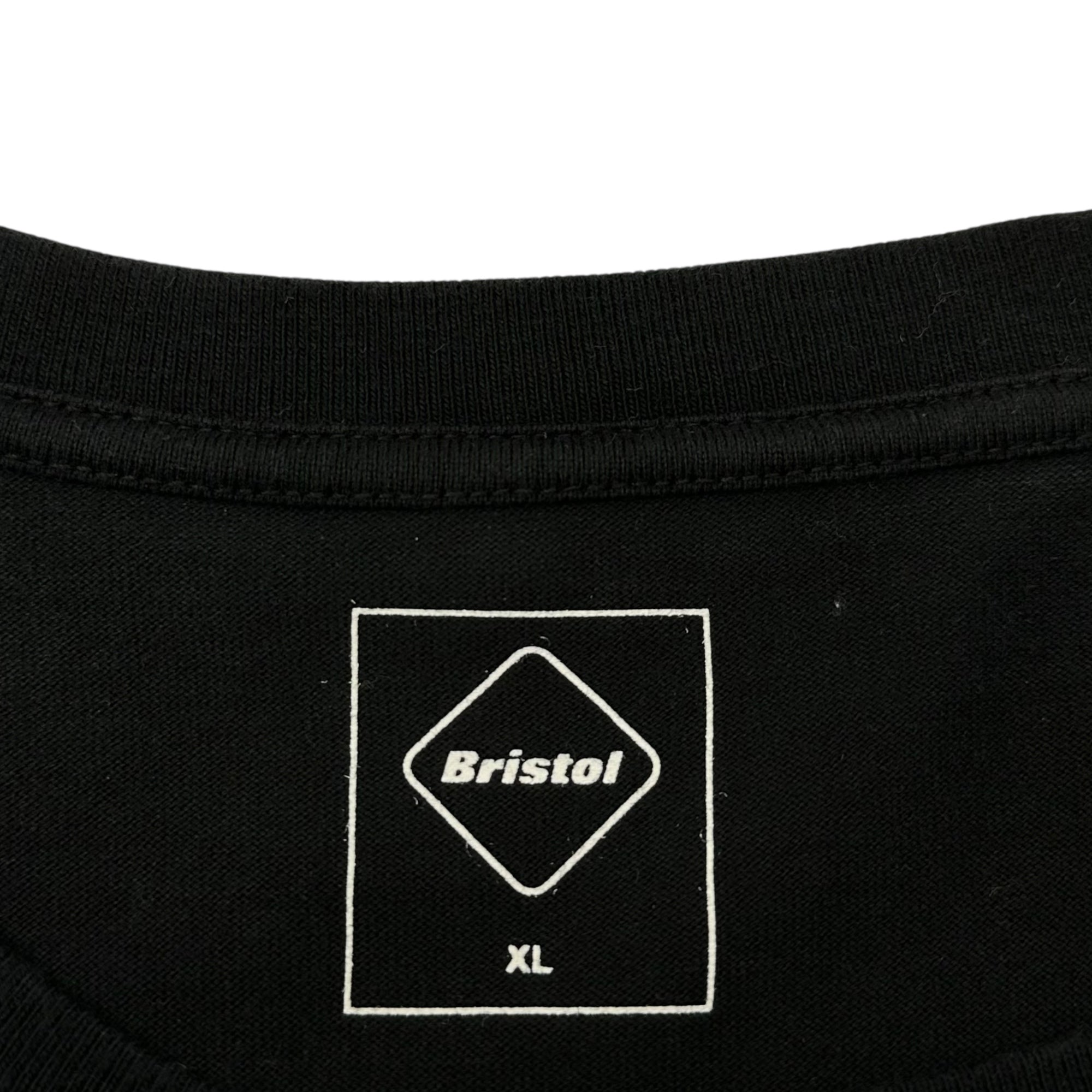 F.C.Real Bristol FCRB ×  COCA-COLA (エフシーレアルブリストル × コカコーラ) 20SS SPLIT LOGO TEE スプリット ロゴ Tシャツ FCRB-200023 XL ブラック