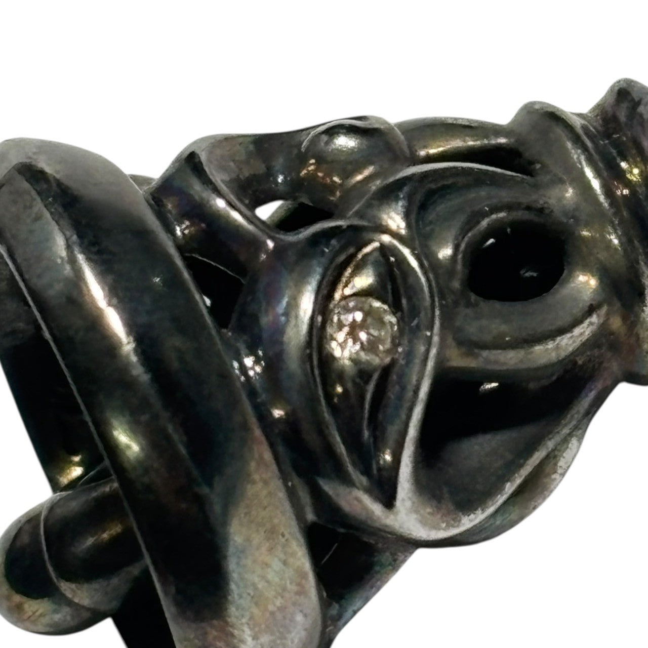 LONE ONES(ロンワンズ) 10th anniversary Blackout Edition  Crane Bell Pendant Top Leather Choker Set 10周年記念 クレーンベル ペンダントトップ レザー チョーカー シルバー