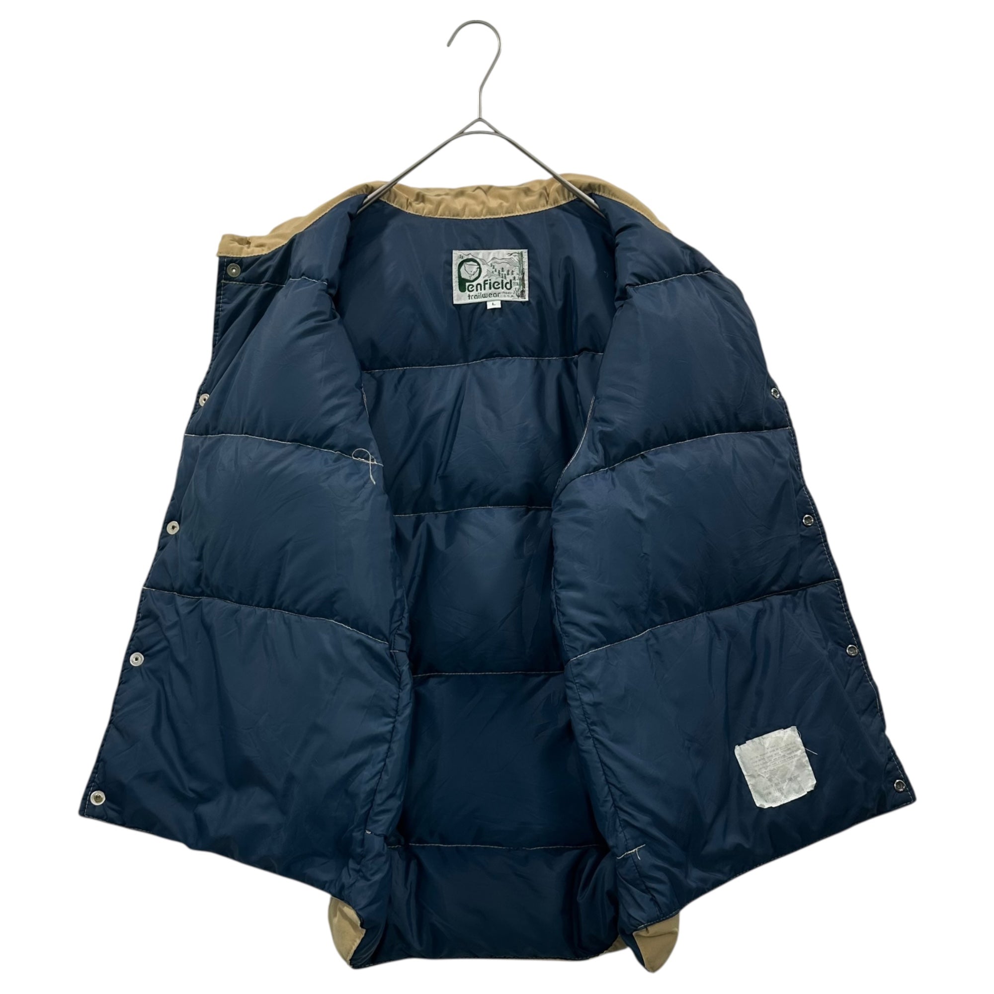 PEN FIELD(ペンフィールド) 80's Vintage Down Vest 80年代 ヴィンテージ ダウン ベスト 71226 L ベージュ