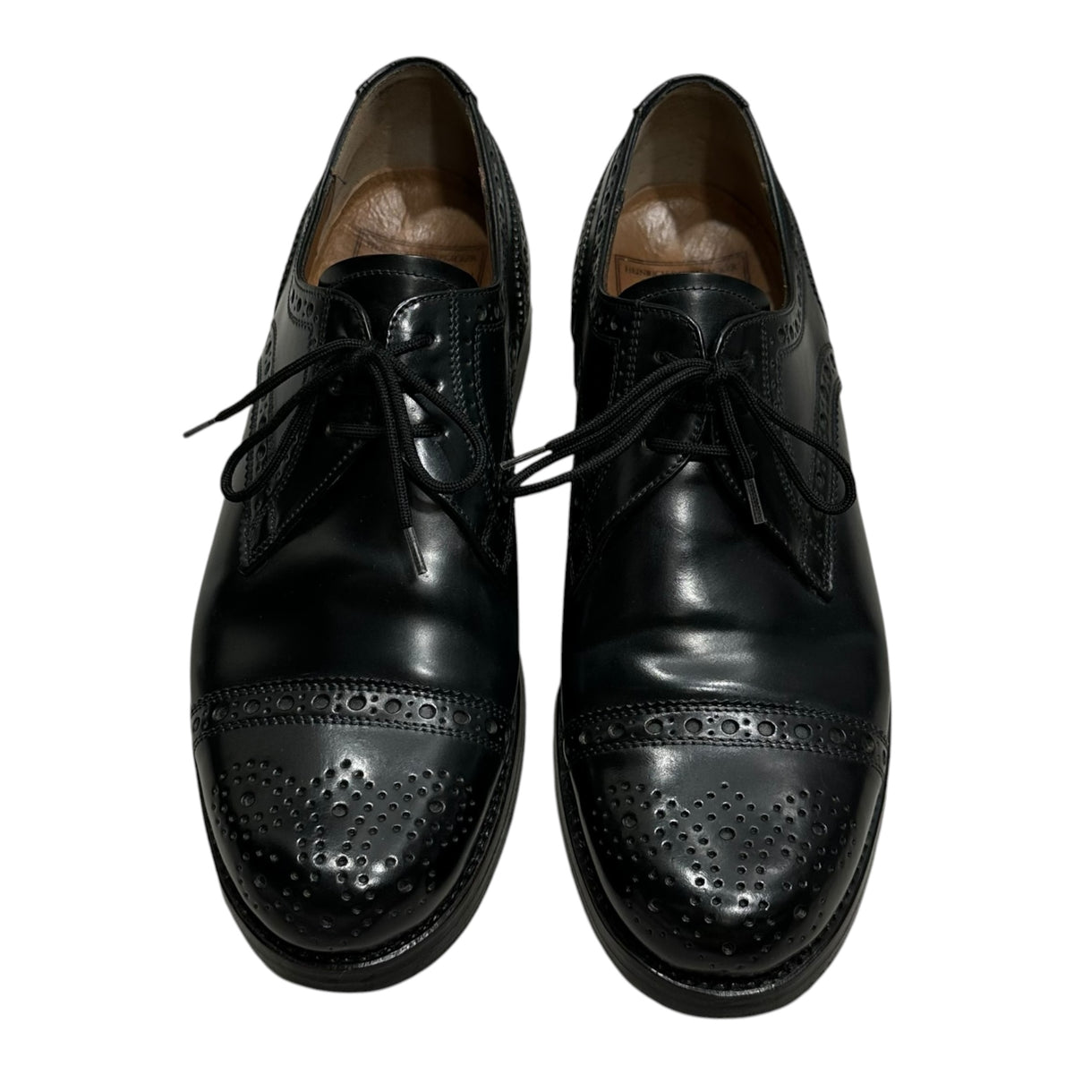 HEINRICH DINKELACKER(ハインリッヒディンケラッカー) Rio Captoe Derby - Shell Cordovan リオ キャップトゥ ダービー シューズ コードバン 3032 4318 7 ネイビー 革靴 レザー メダリオン