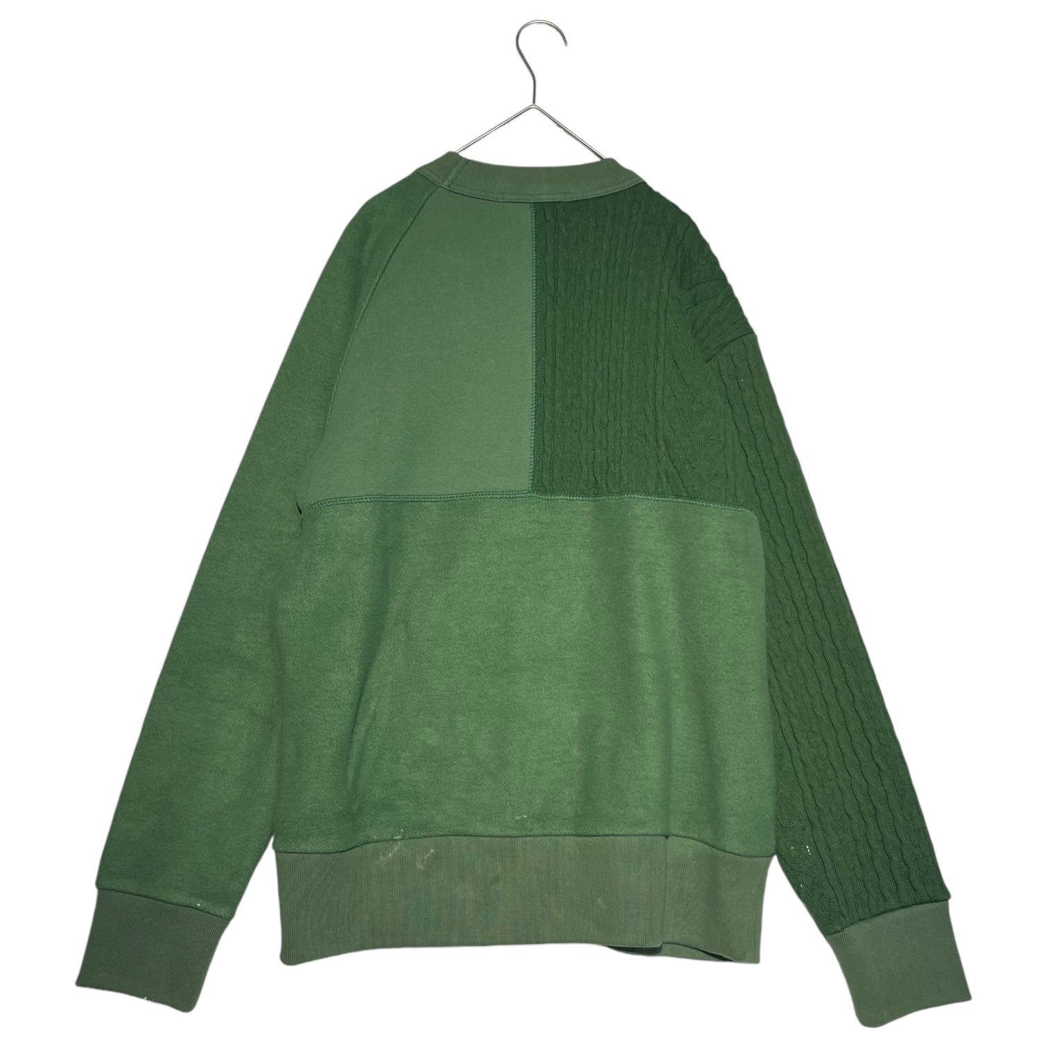 NIGEL CABOURN(ナイジェルケーボン) FISHERMAN CREW NECK フィッシャーマン クルーネック スウェット 8037-00-20003 48(M) グリーン