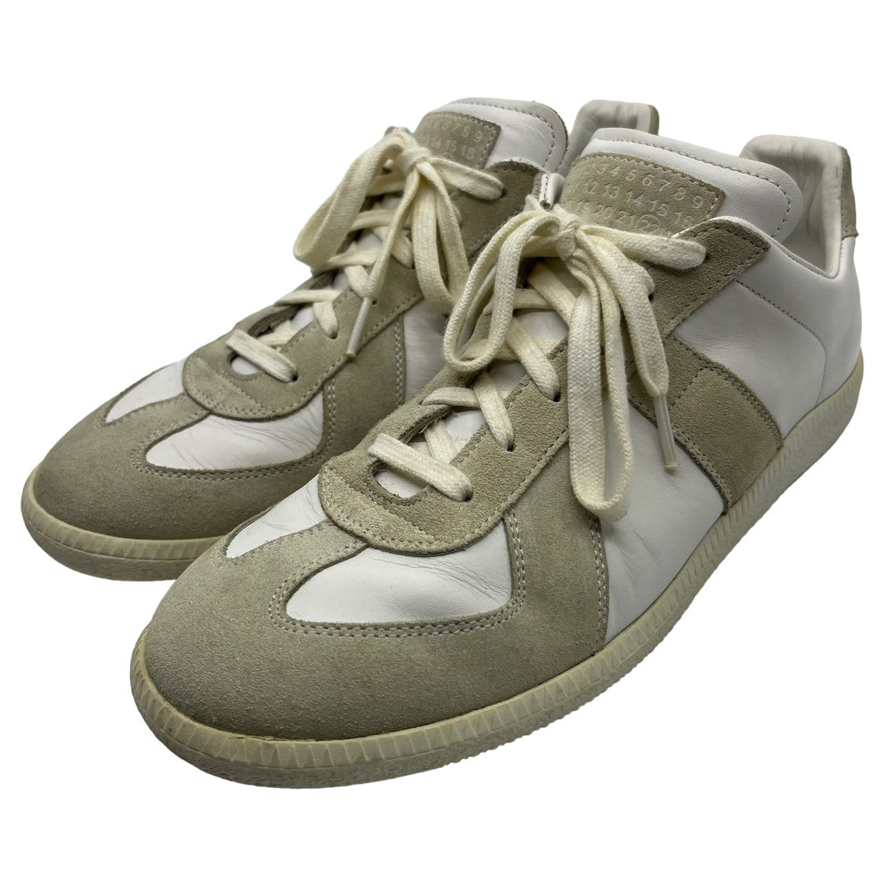 MAISON MARGIELA(メゾンマルジェラ) Replica German Trainer レプリカ ジャーマン トレーナー S57WS0236 41(26cm程度) ホワイト×グレー スニーカー