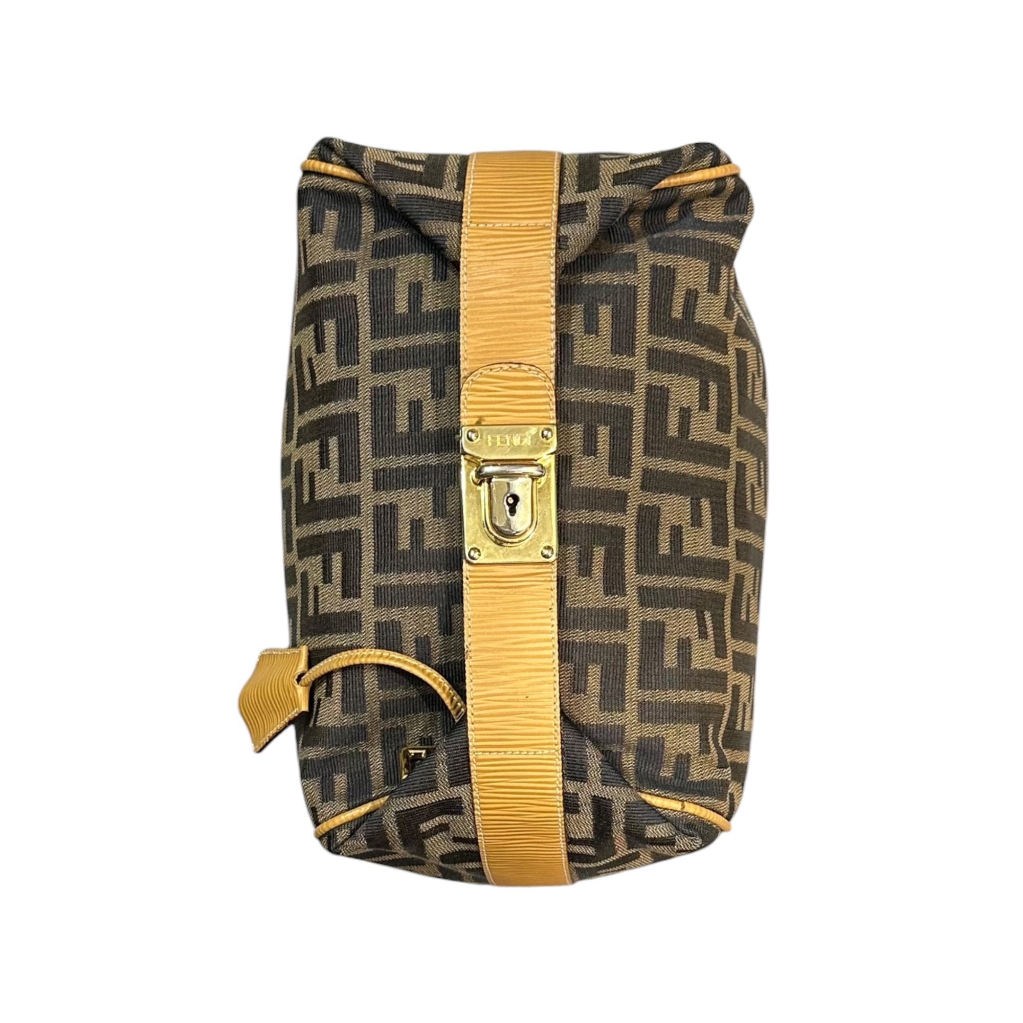 FENDI(フェンディ) Zucca Pattern Vanity Bag ズッカ柄 バニティ バッグ ブラウン OLD ハンド