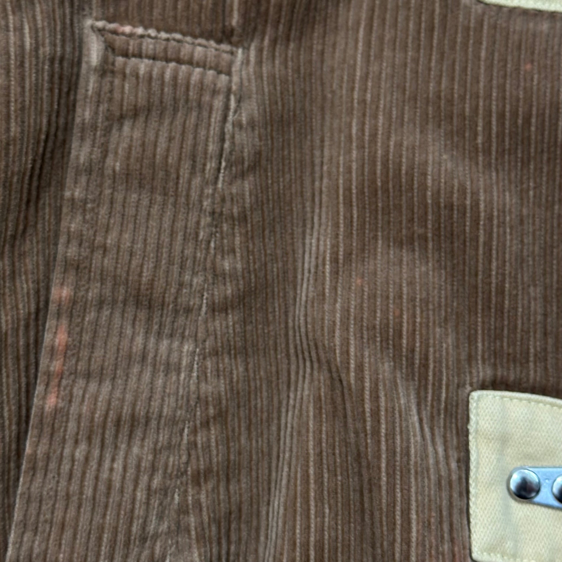 LOUIS FERAUD(ルイフェロー) 1990's Archive corduroy Fireman Jacket アーカイブ コーデュロイ 切替 ファイヤーマン ジャケット 表記無(L程度) イエロー×ブラウン 推定90年代