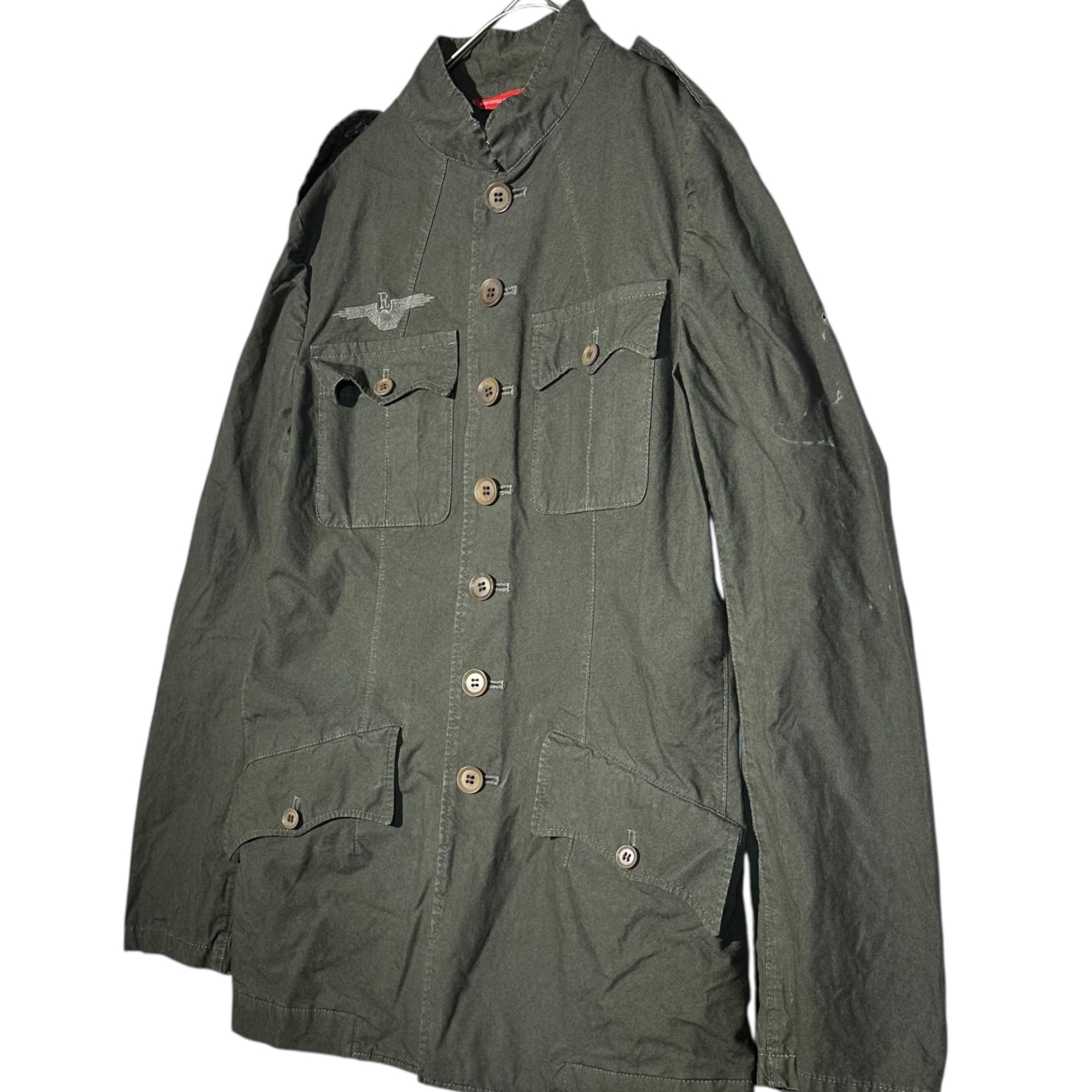 Y's Red Label(ワイズレッドレーベル) Military Design Cotton Jacket ミリタリー デザイン コットン ジャケット RM-J69-037 2(M程度) カーキ