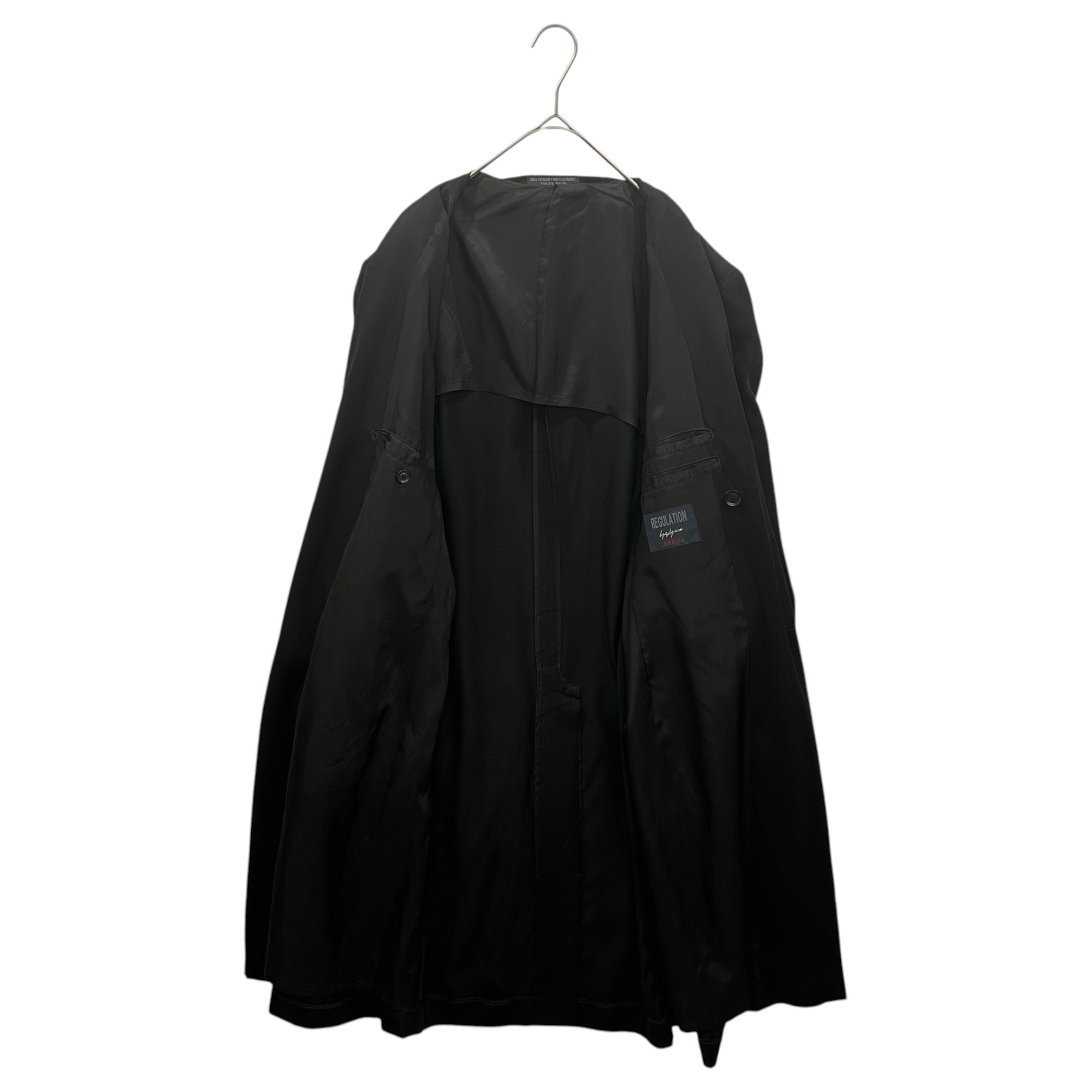 REGULATION Yohji Yamamoto MEN (レギュレーションヨウジヤマモトメン)  20SS Tencel Gaba 3B Doctor Jacket テンセル ギャバ 3ボタン ドクター ジャケット HN-J03-240 1(S程度) ブラック